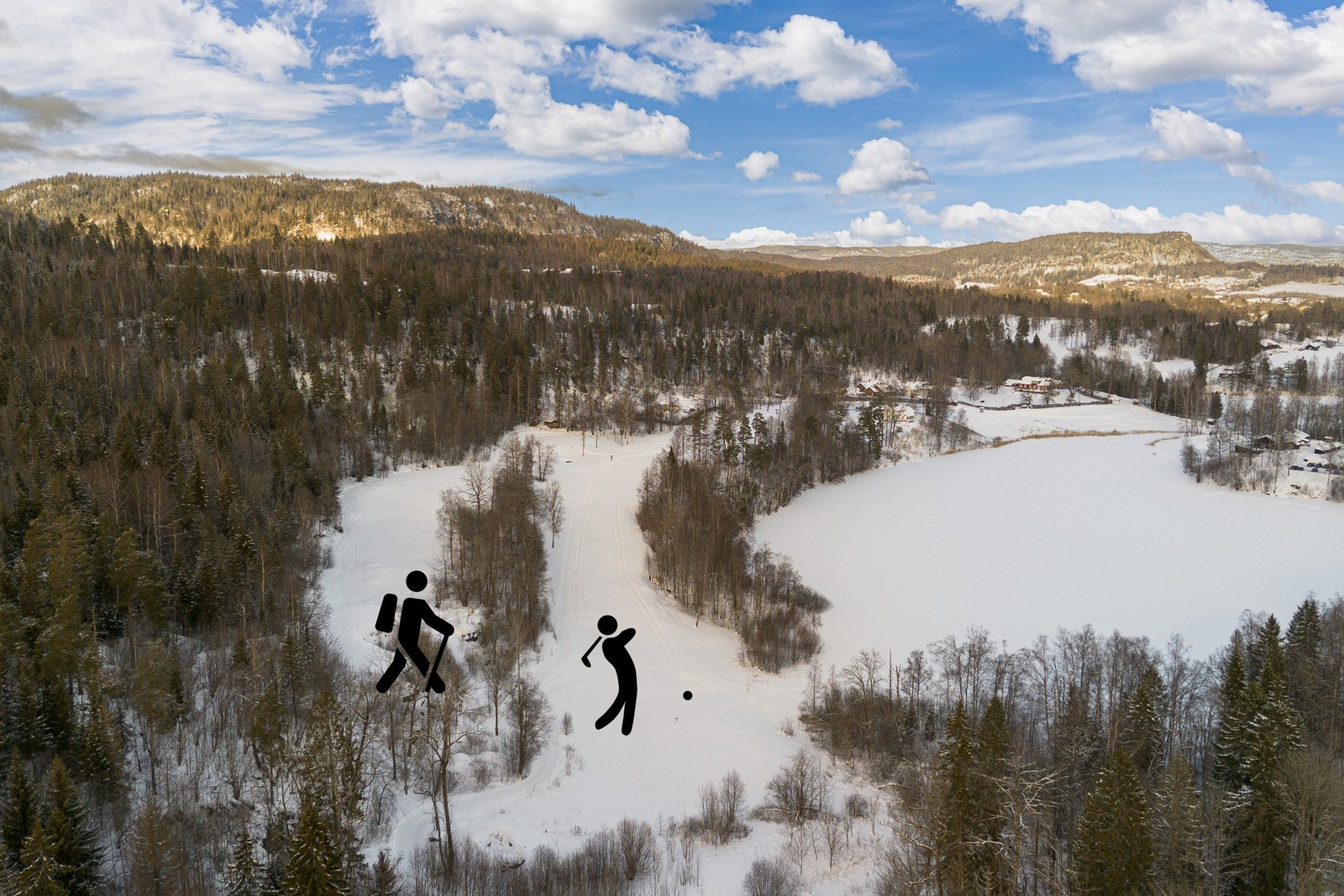 Ca. 650 meter fra boligen finner du Asker Golfklubb. Galleribilde