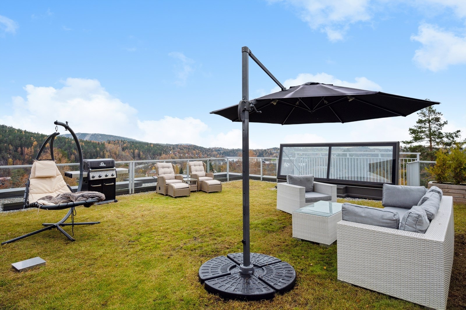 Mulighet for å legge platting på takterrassen. Galleribilde