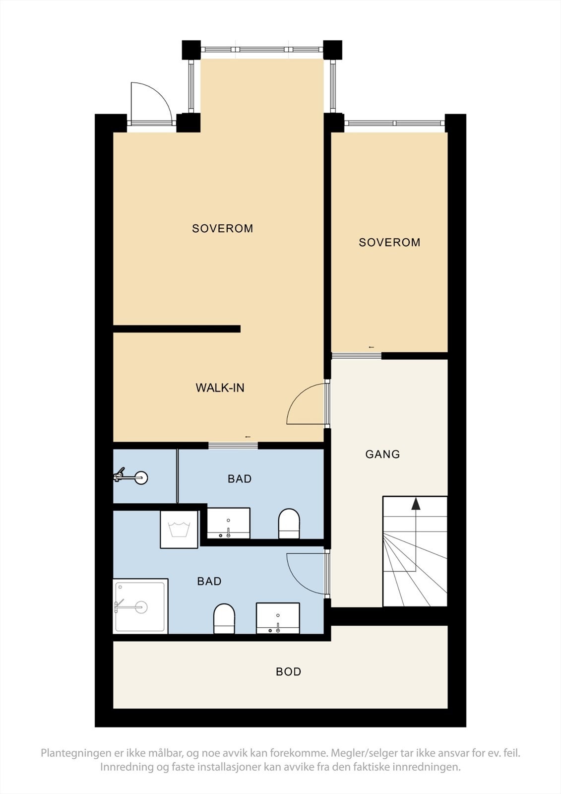 Plantegning underetasje Galleribilde