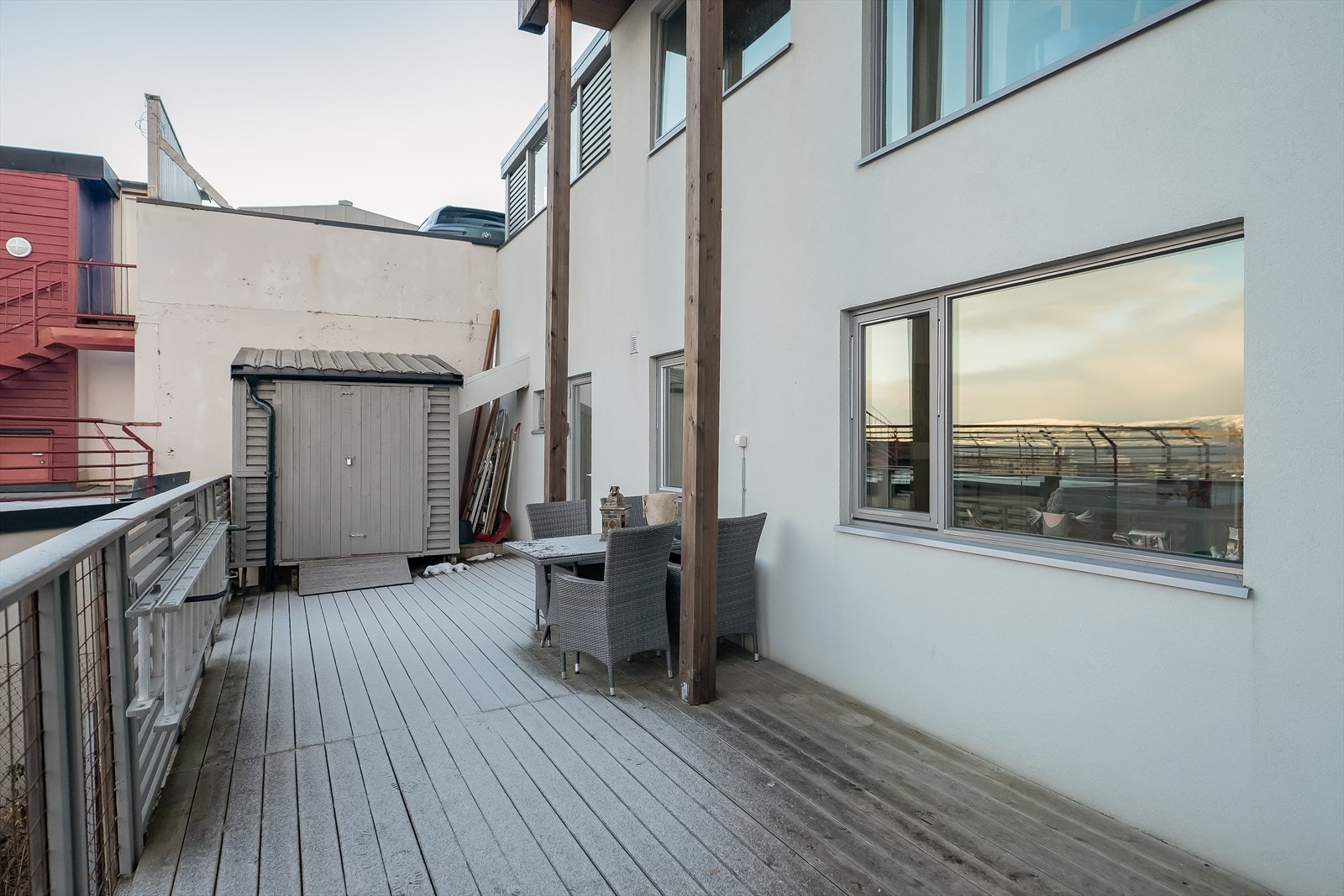 Tilgang til praktisk utvendig bod på 4m². Galleribilde