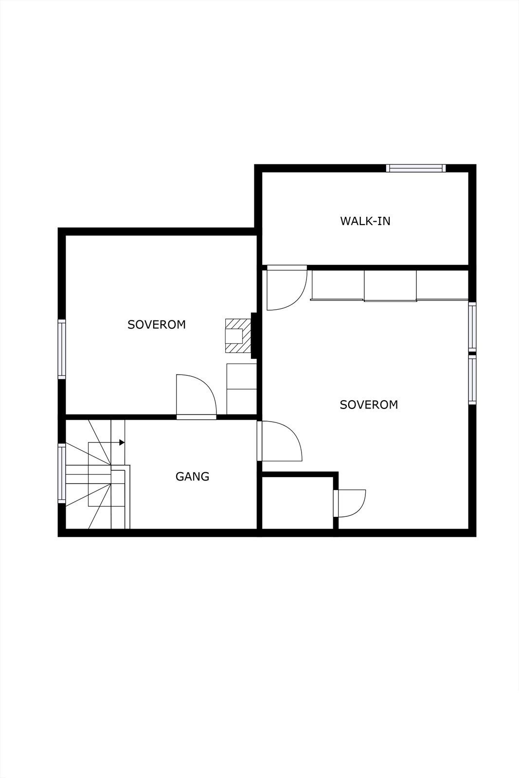Plantegning 2. etasje Galleribilde