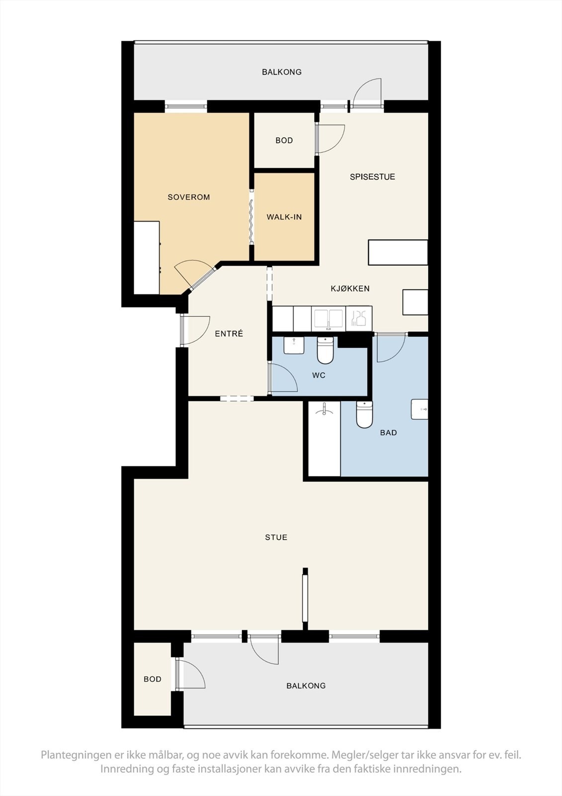 Plantegning - Dagens løsning Galleribilde