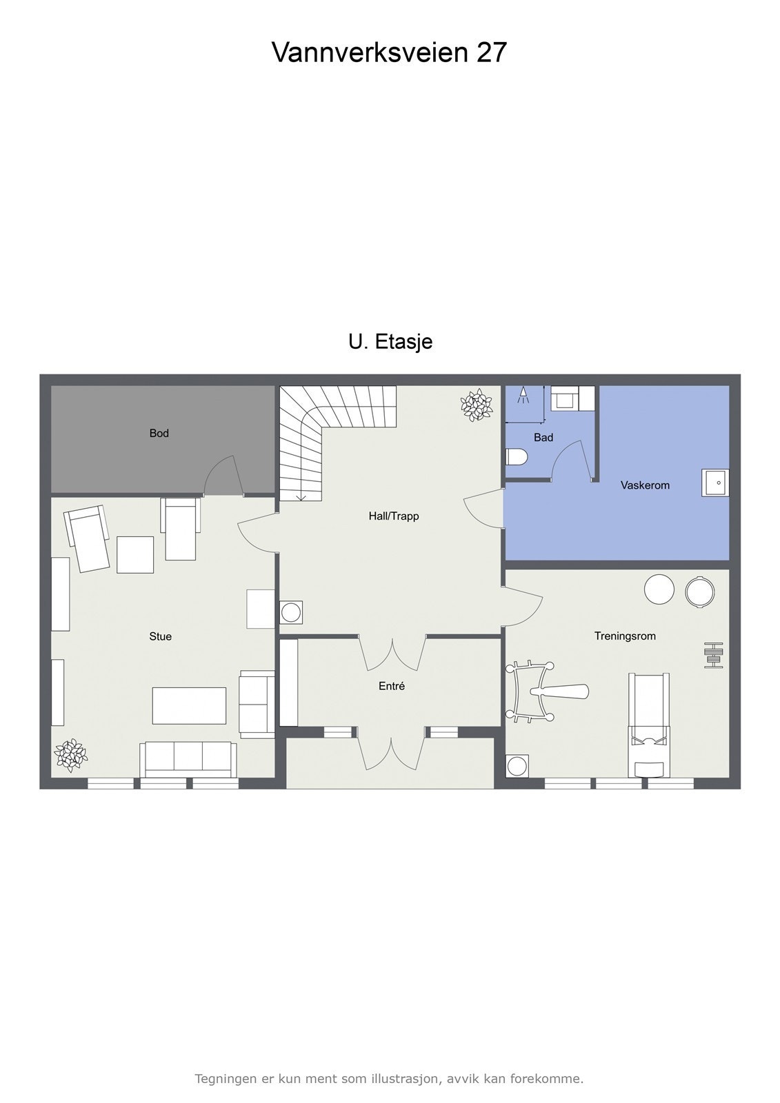 Veiledende plantegning - Ikke målbar Galleribilde