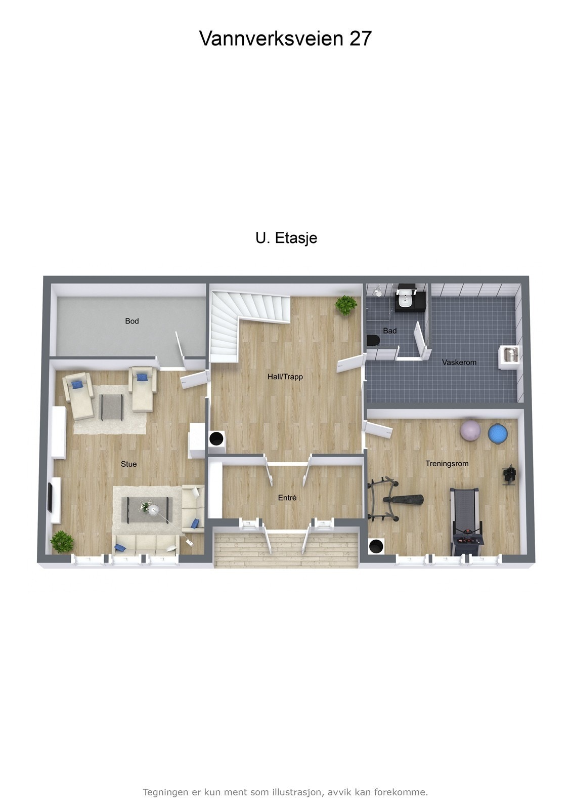 Veiledende plantegning - Ikke målbar Galleribilde