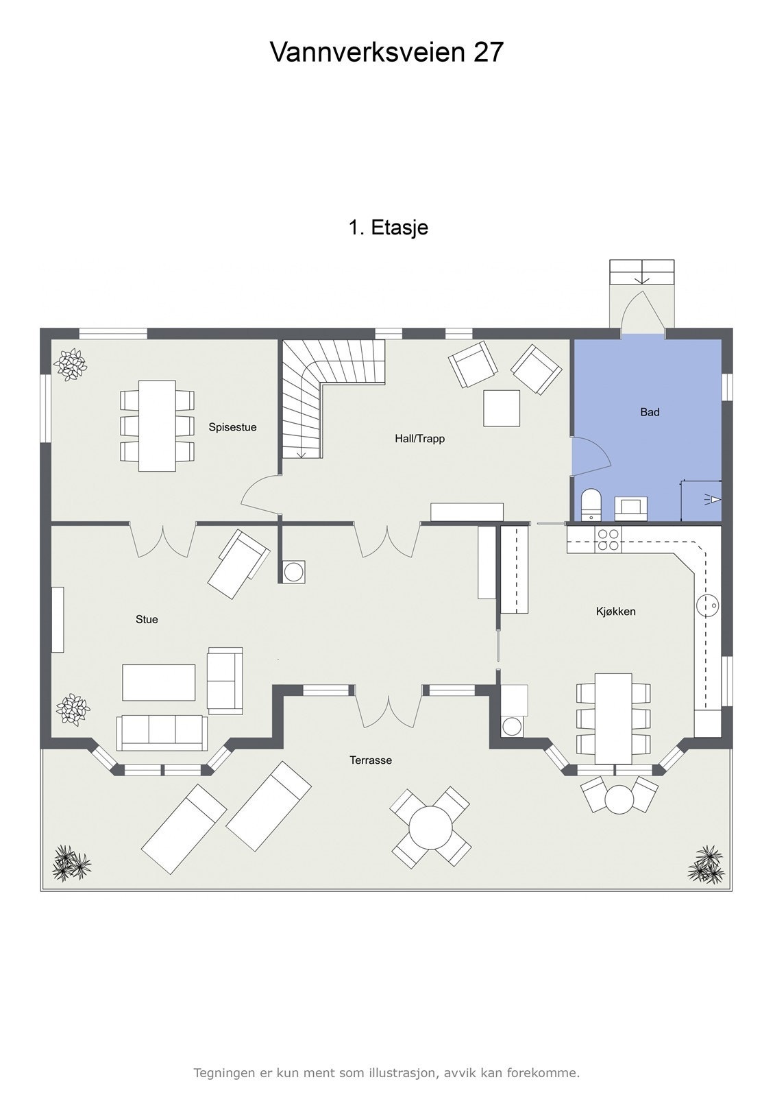 Veiledende plantegning - Ikke målbar Galleribilde