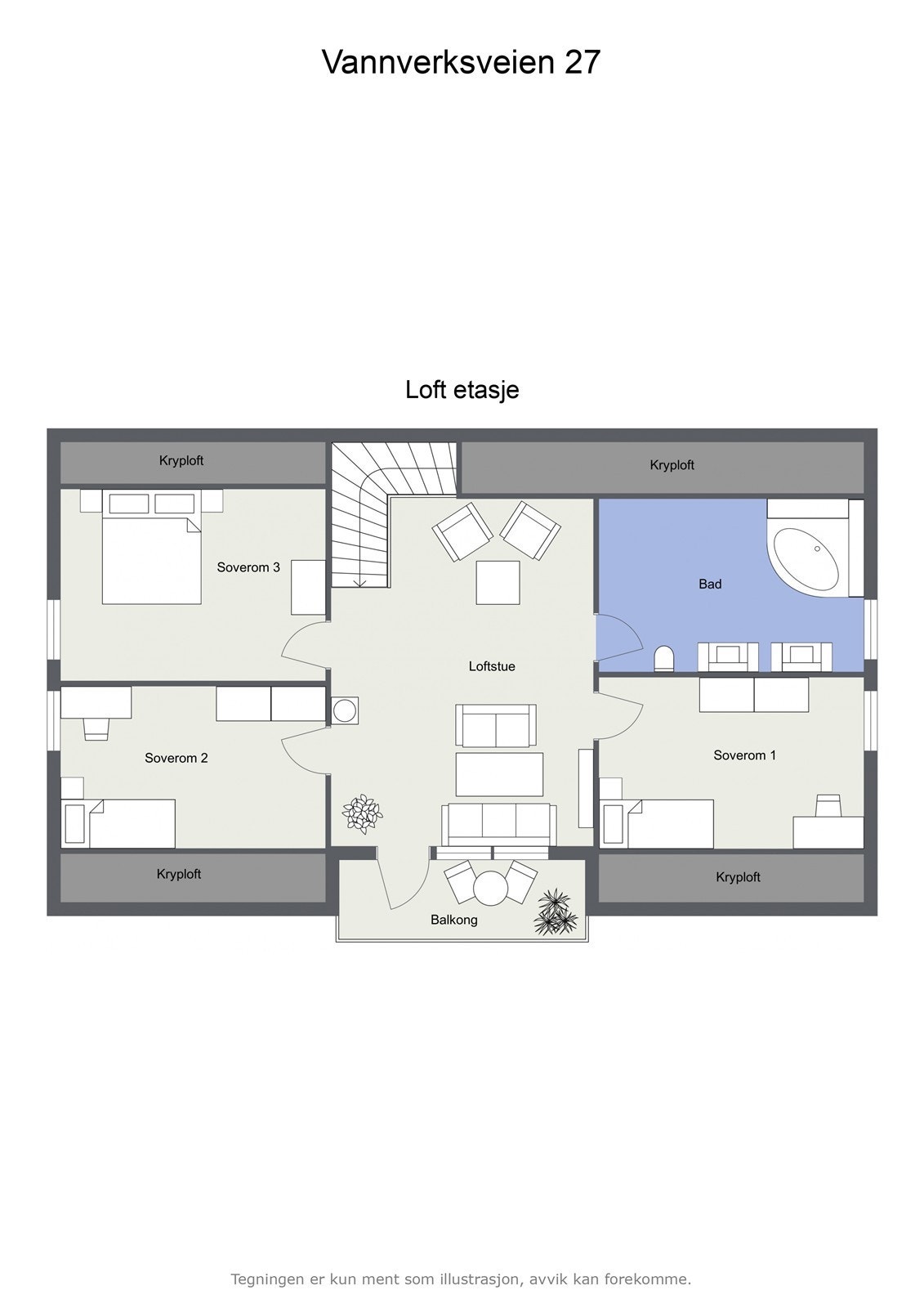 Veiledende plantegning - Ikke målbar Galleribilde