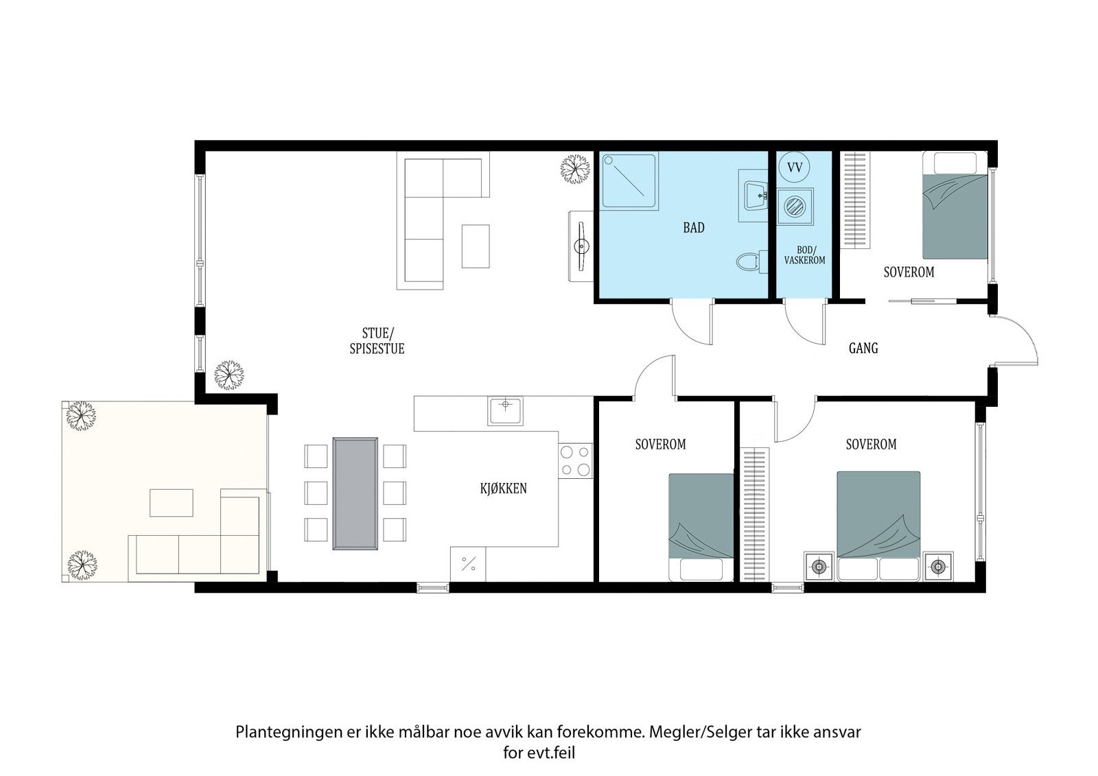 Fullstendig plantegning Galleribilde