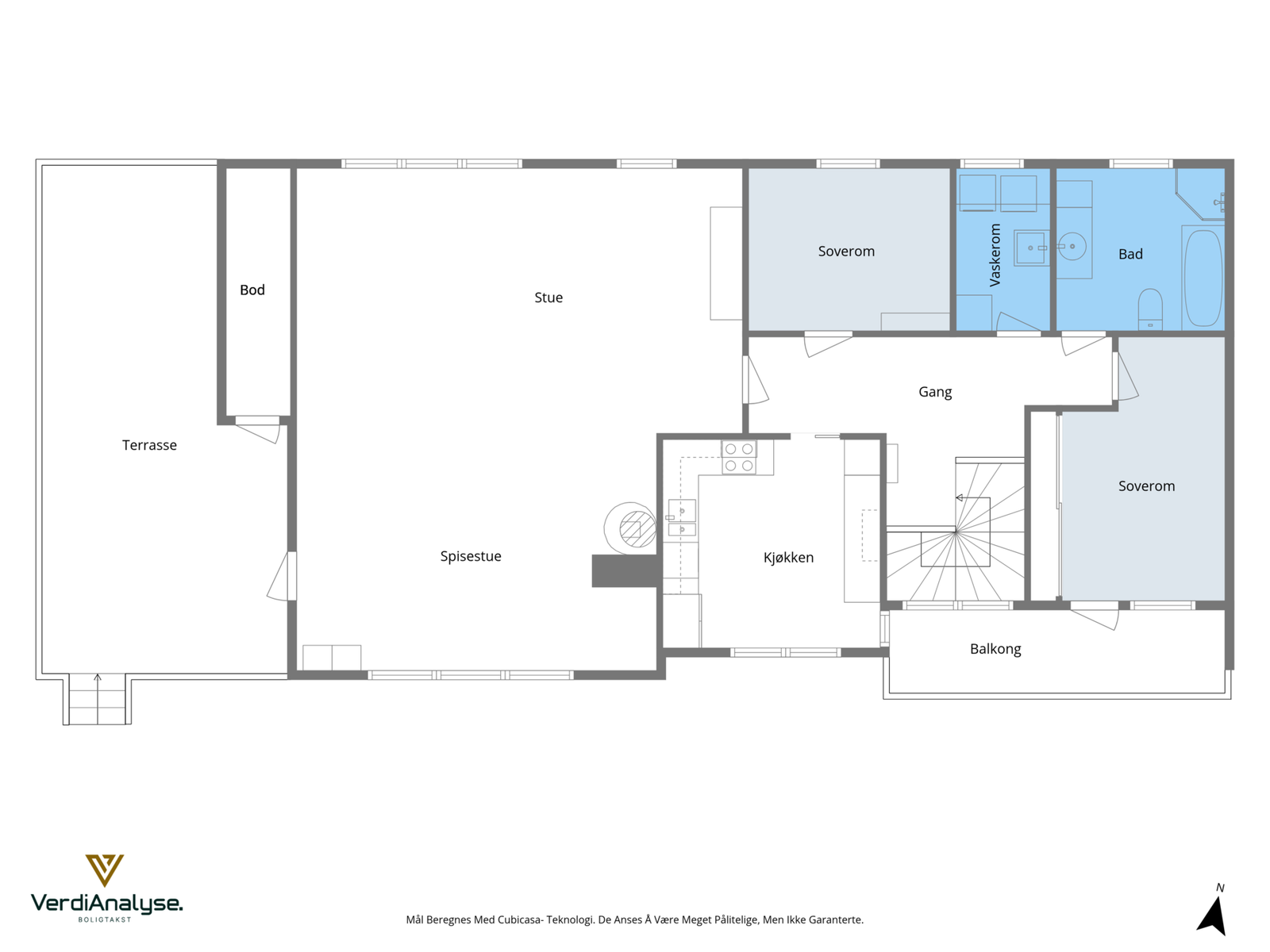 Planløsning 2.etasje Galleribilde