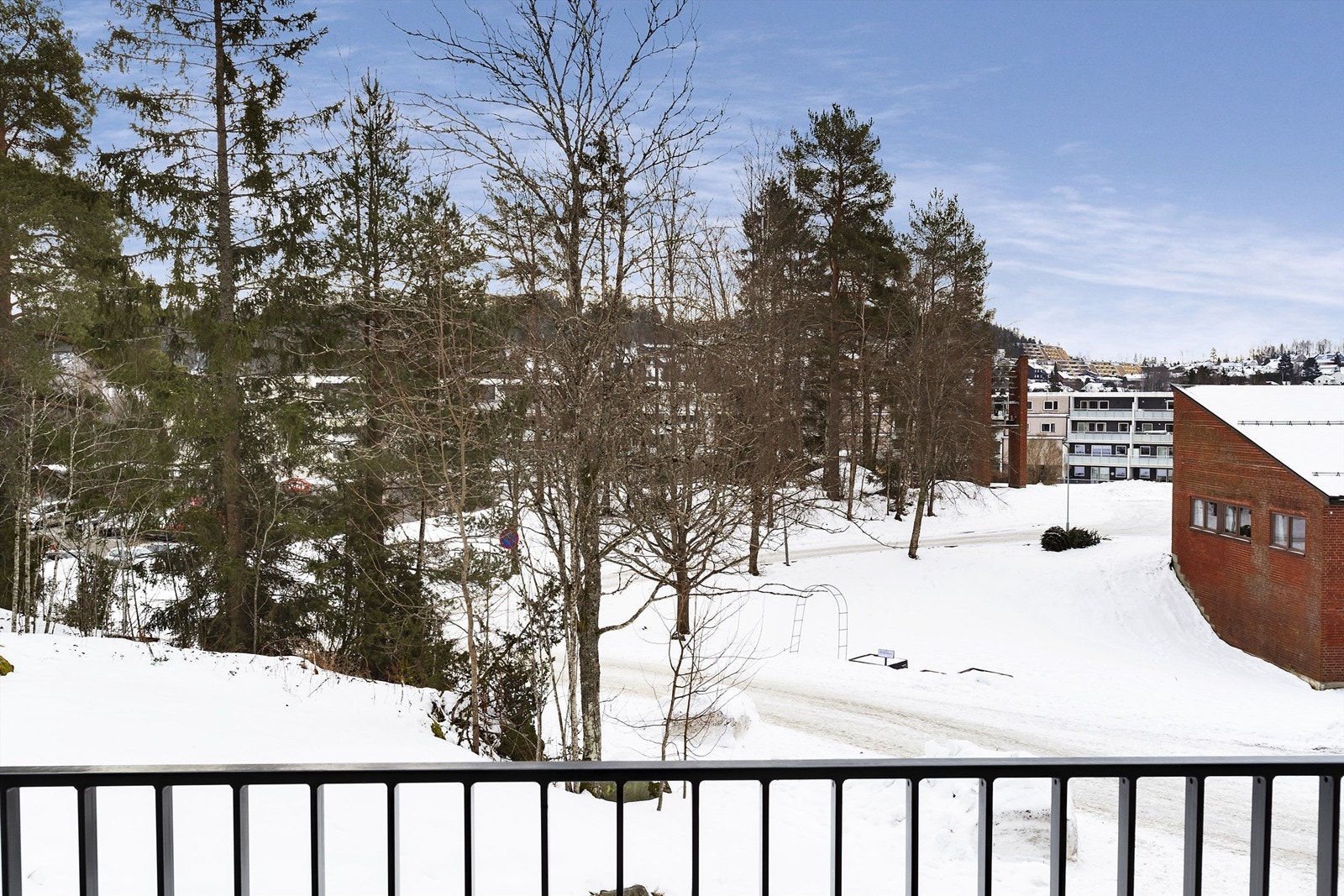 Utsikt fra balkongen Galleribilde
