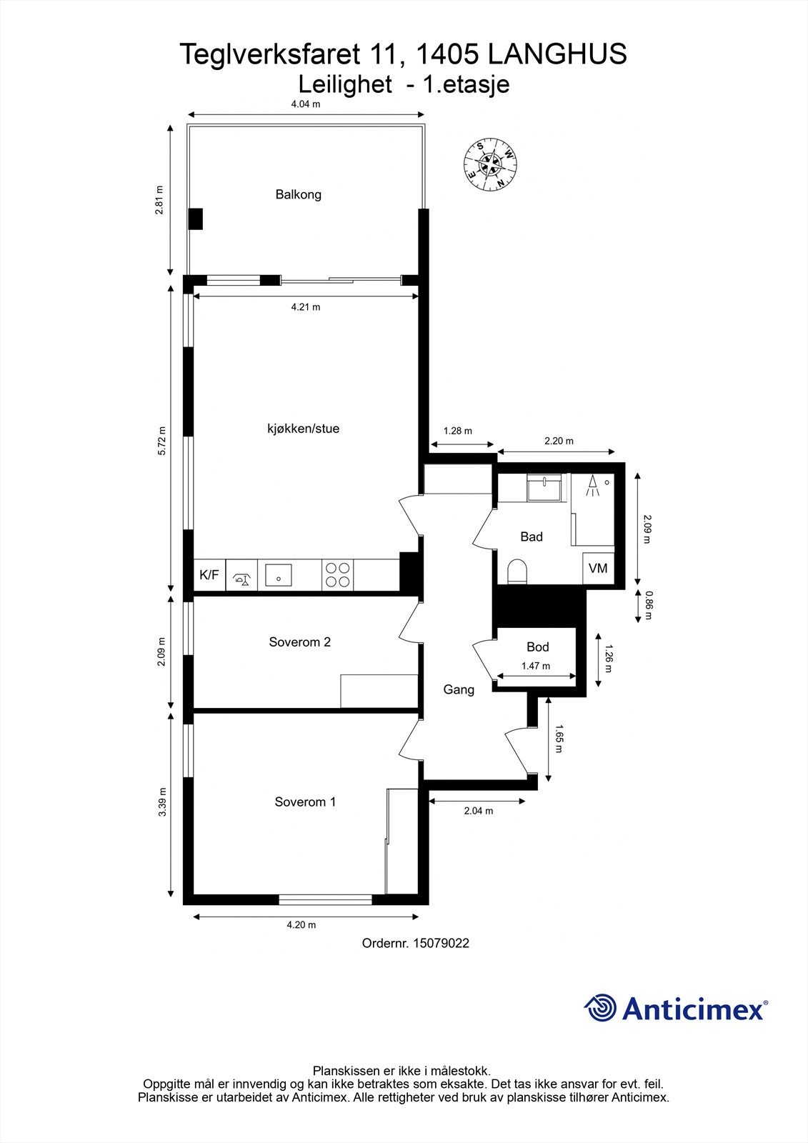 Plantegning Galleribilde