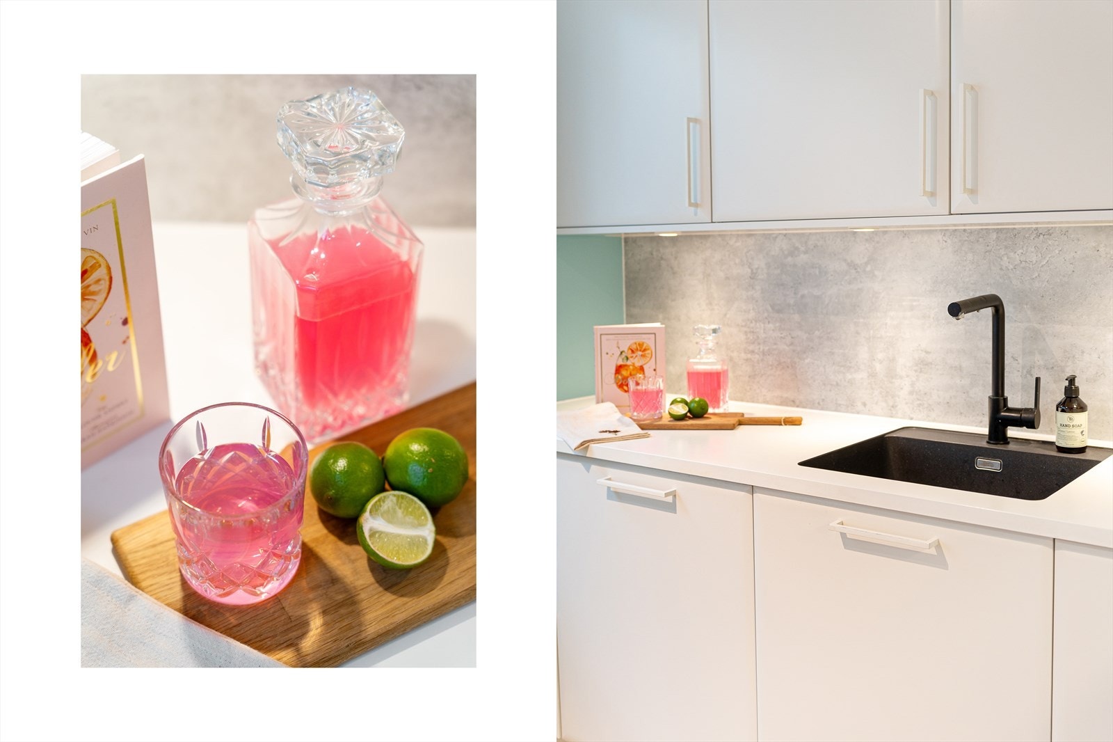 Underlimt vask skaper et sømløst uttrykk Galleribilde