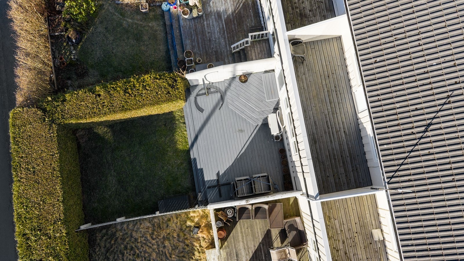 Terrassen i fugleperspektiv Galleribilde