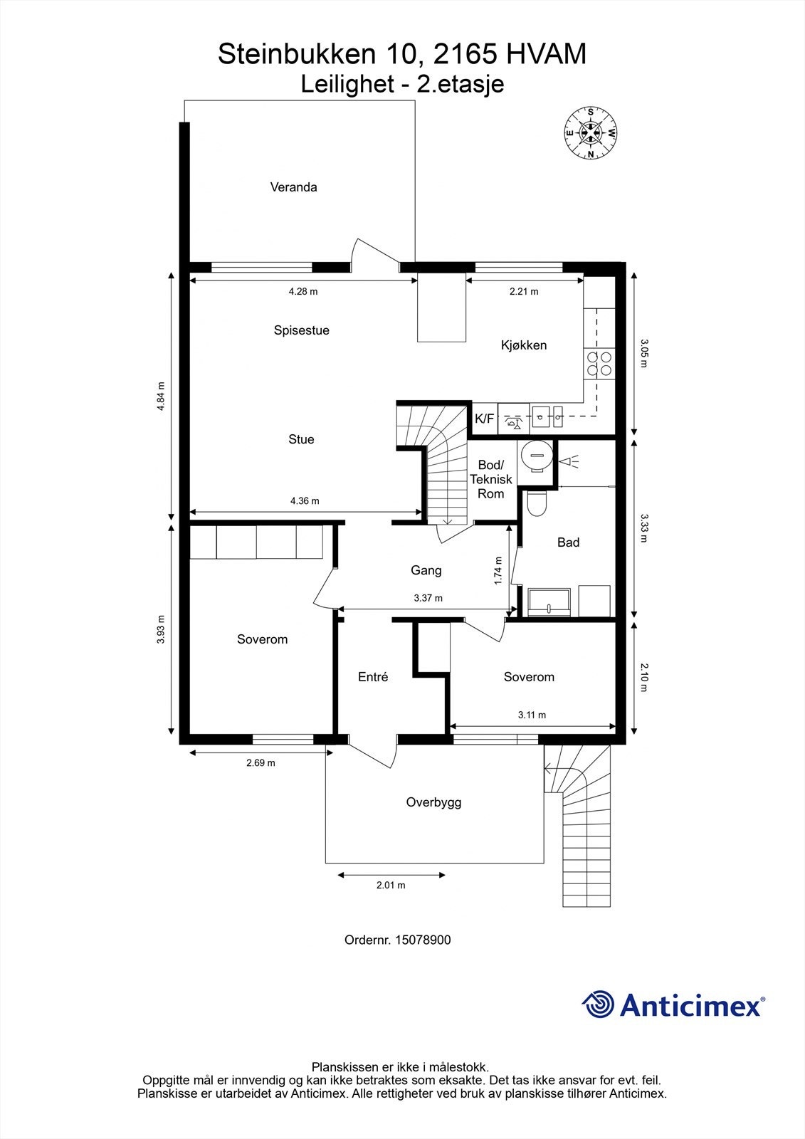 Plantegning - 2. etasje. Galleribilde