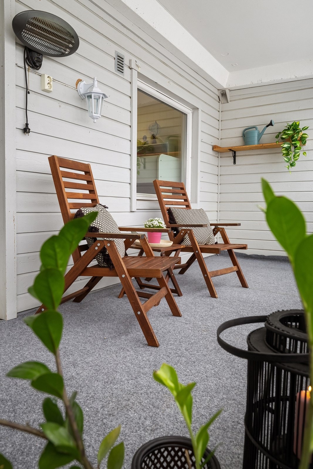 Balkongen blir en flott forlengelse av stuen, store deler av året. Galleribilde