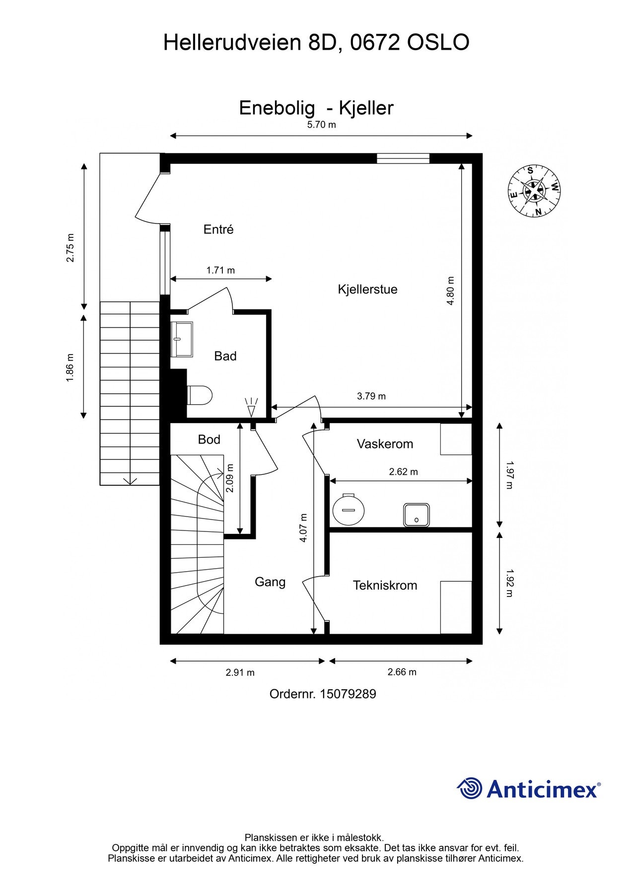 Plantegning kjelleretasje. Galleribilde