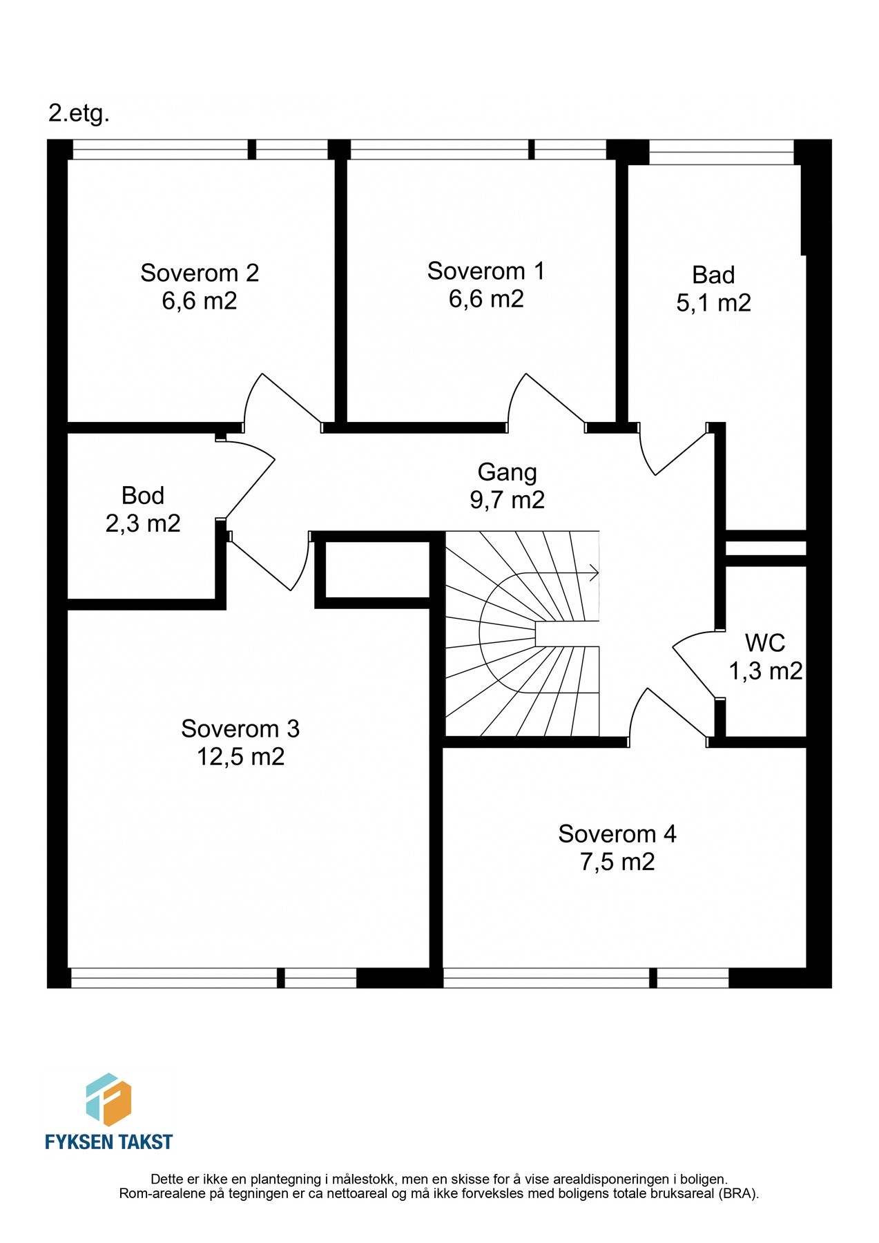 Plantegning 2.etasje. Galleribilde