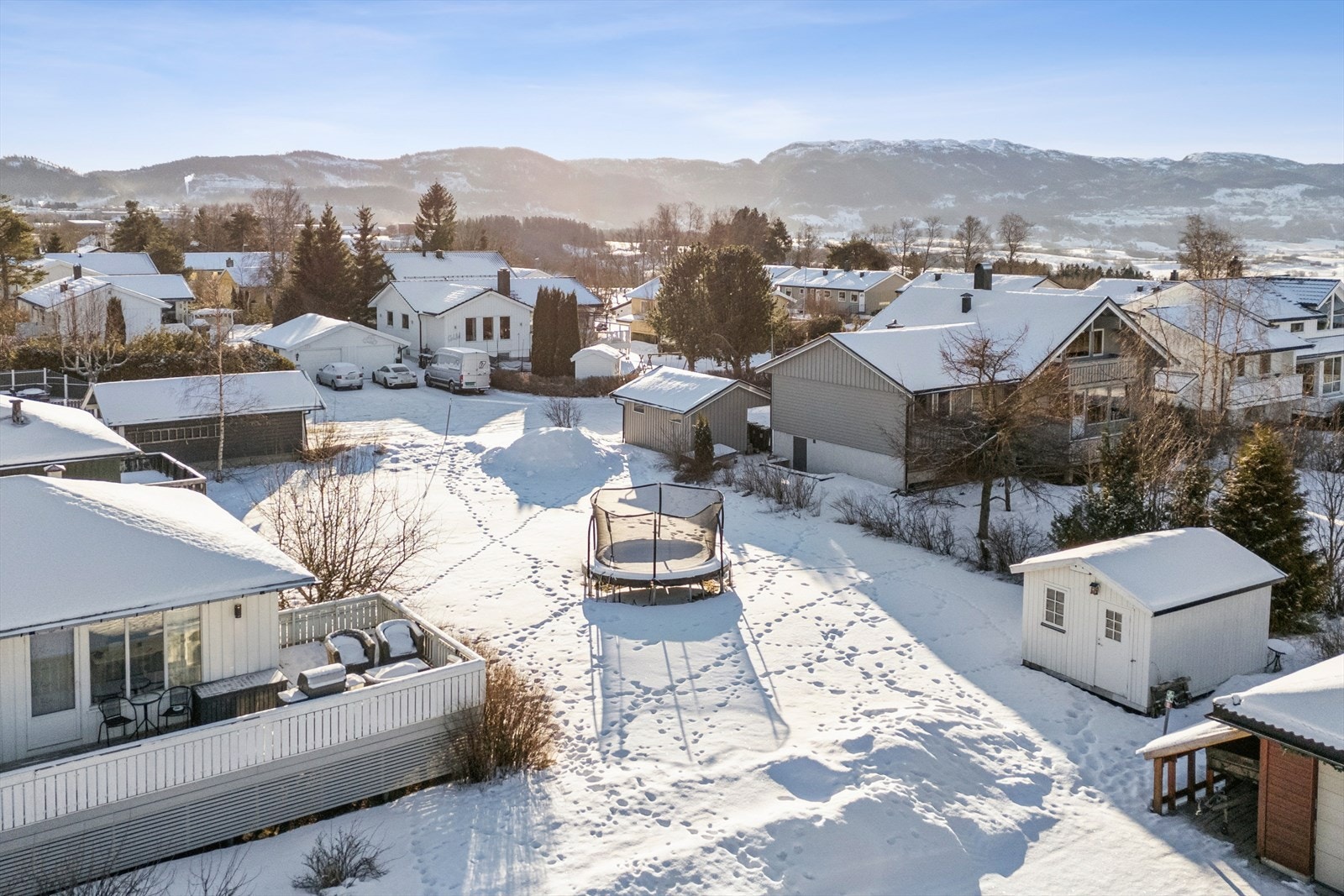 Tomten er målt til ca. 604 kvm. Galleribilde