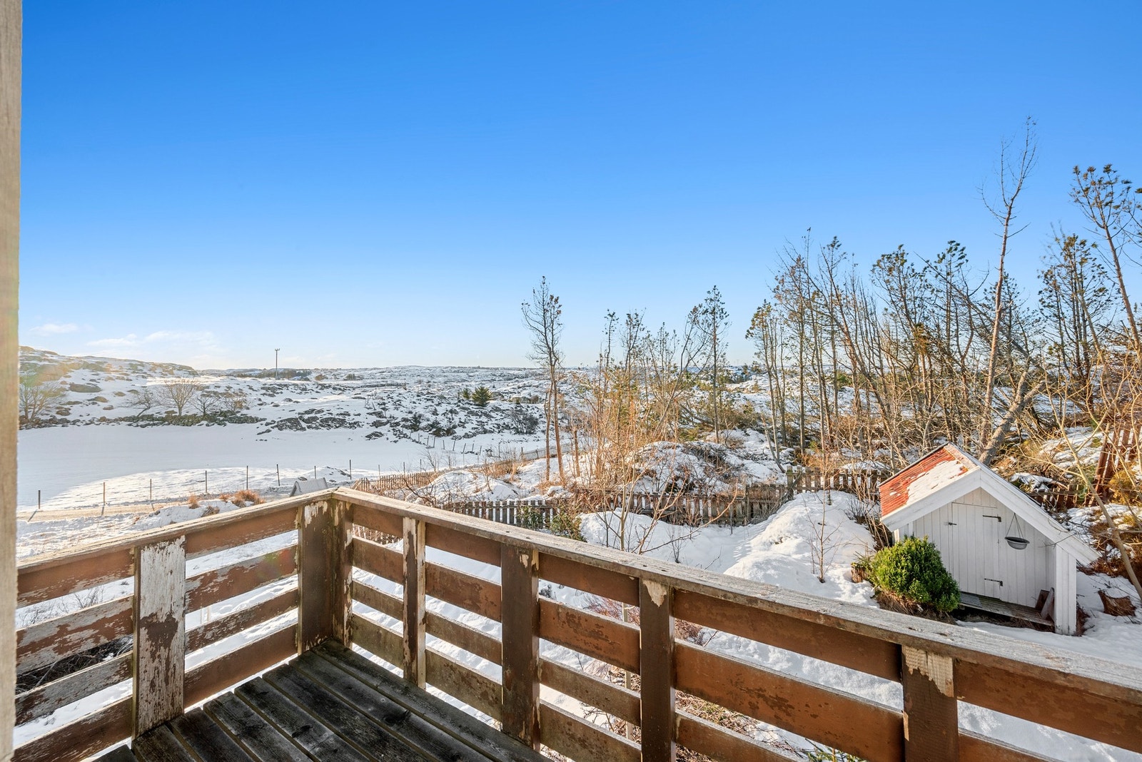 Utsikt fra balkongen Galleribilde