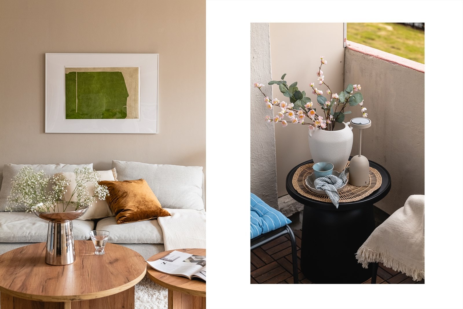 Fra stuen er det utgang til overbygget balkong. Galleribilde