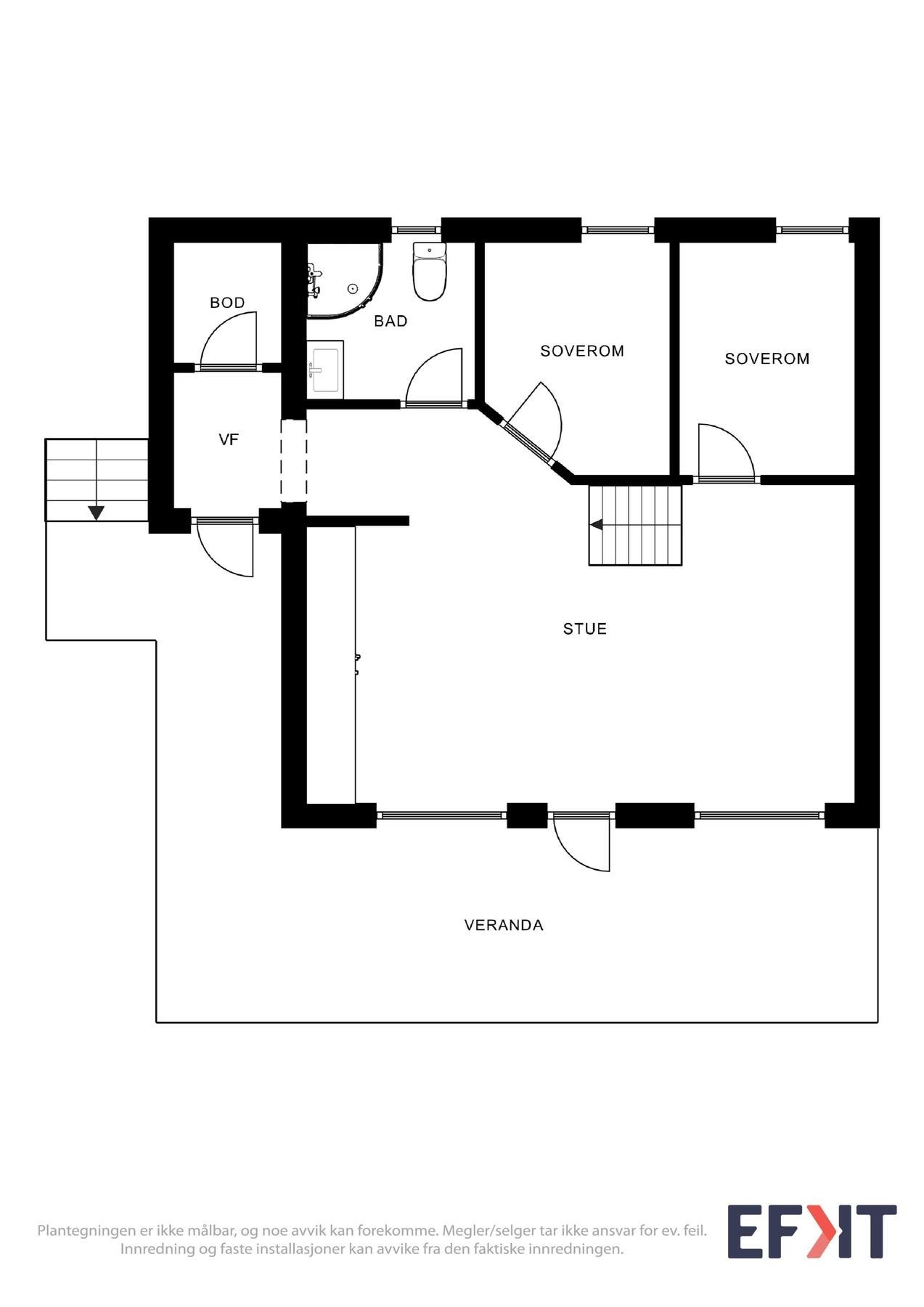 Planskisse 1. etasje Galleribilde