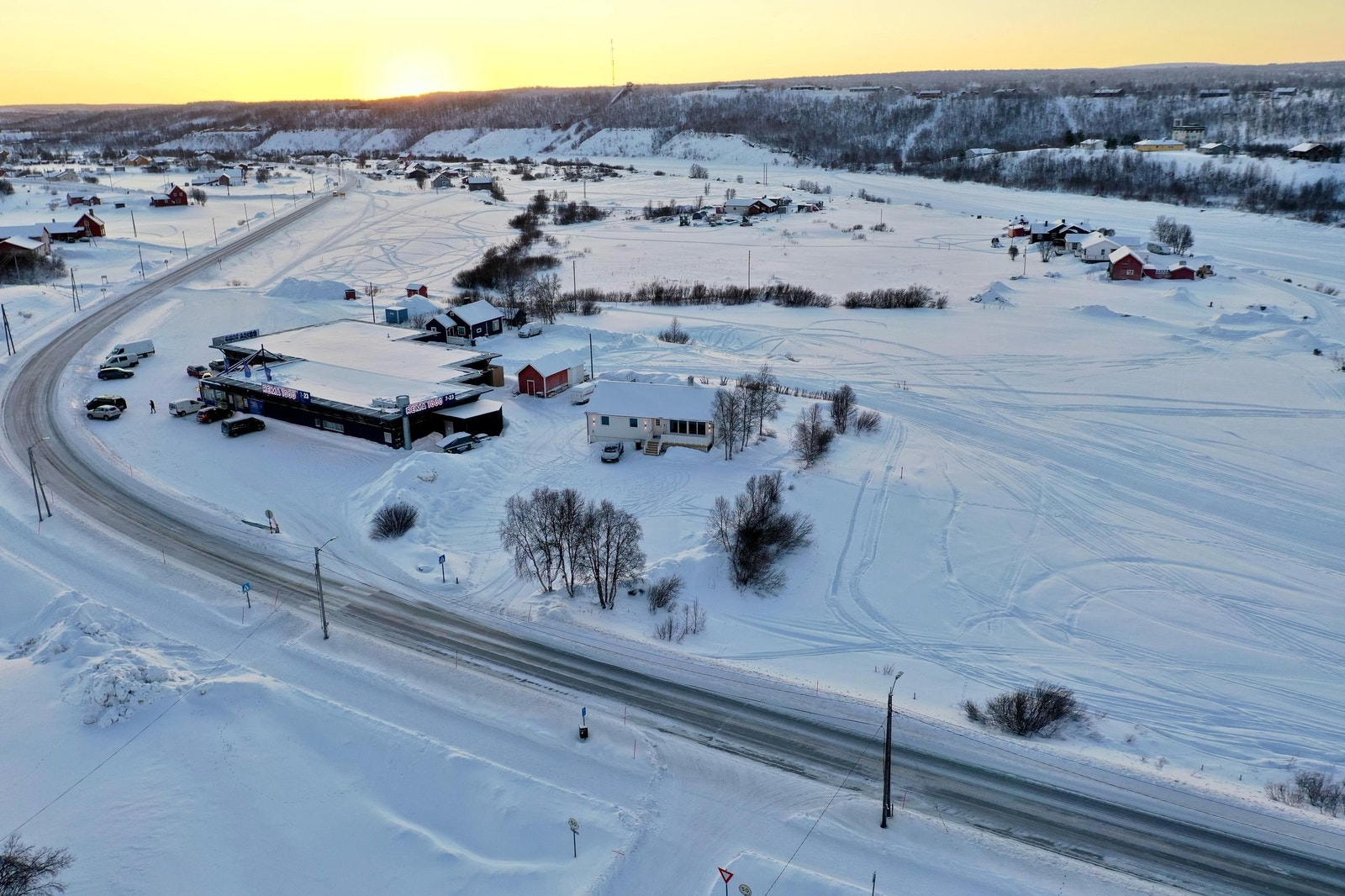 Oversikt fra luften. Galleribilde