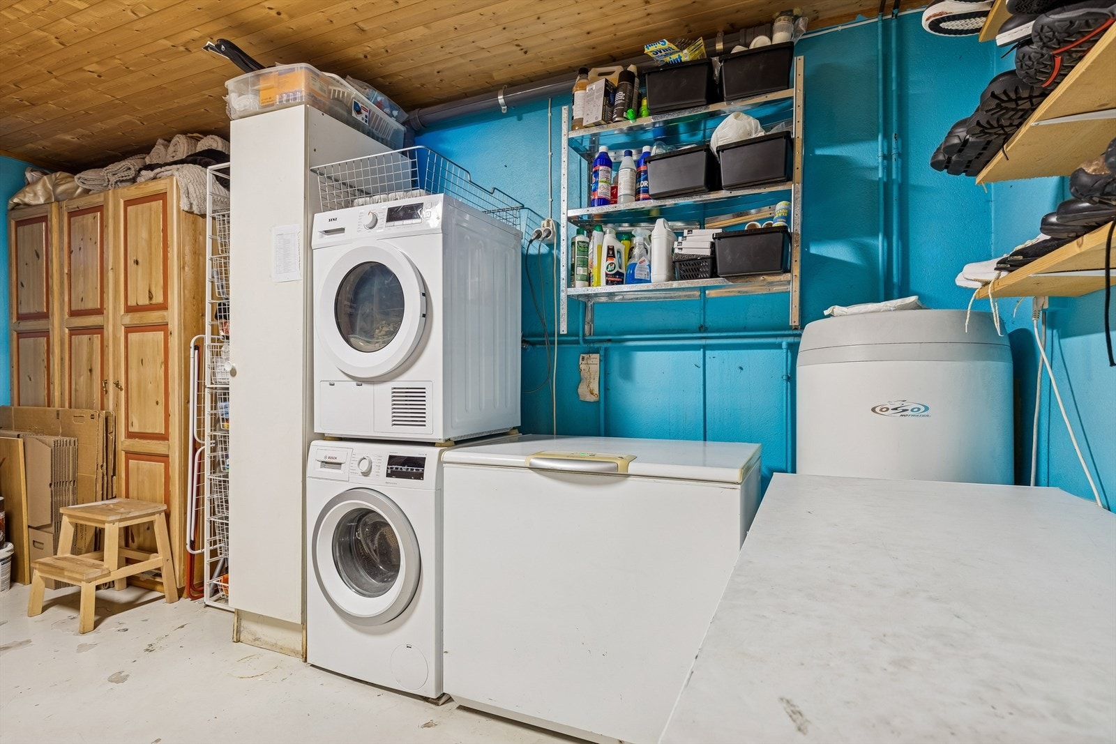 Vaskerom i kjeller. Galleribilde