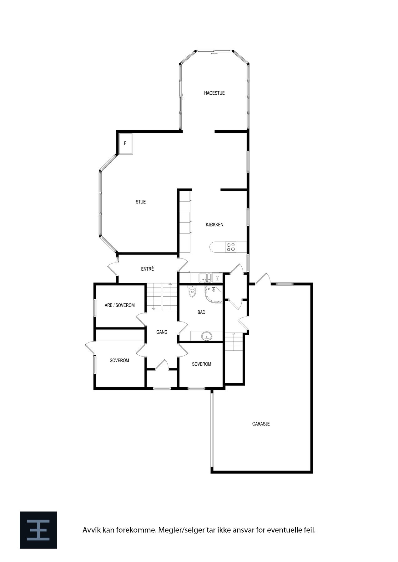 Plantegning | Hovedetasje Galleribilde
