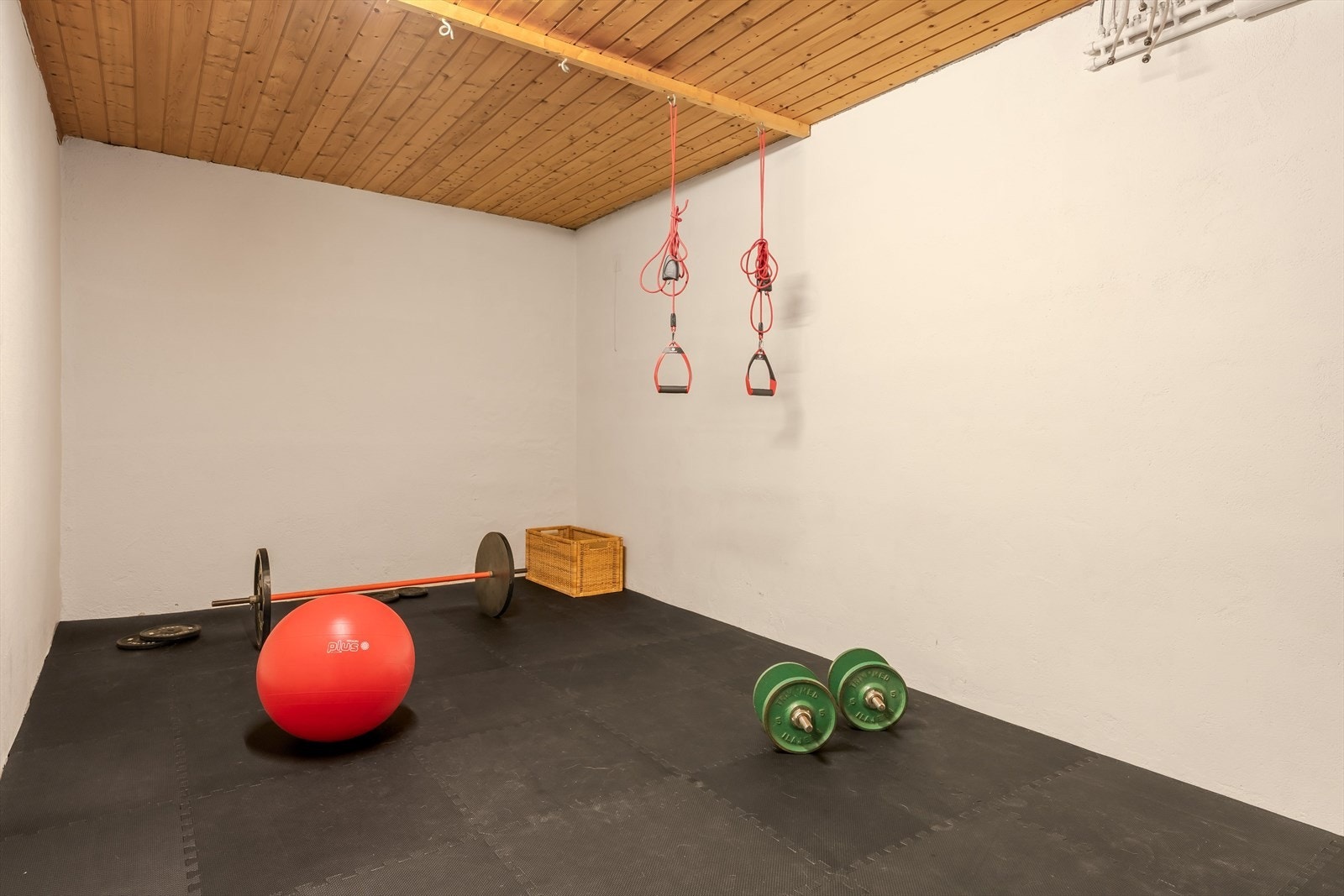 I kjelleren har man også et praktisk trimrom. Galleribilde