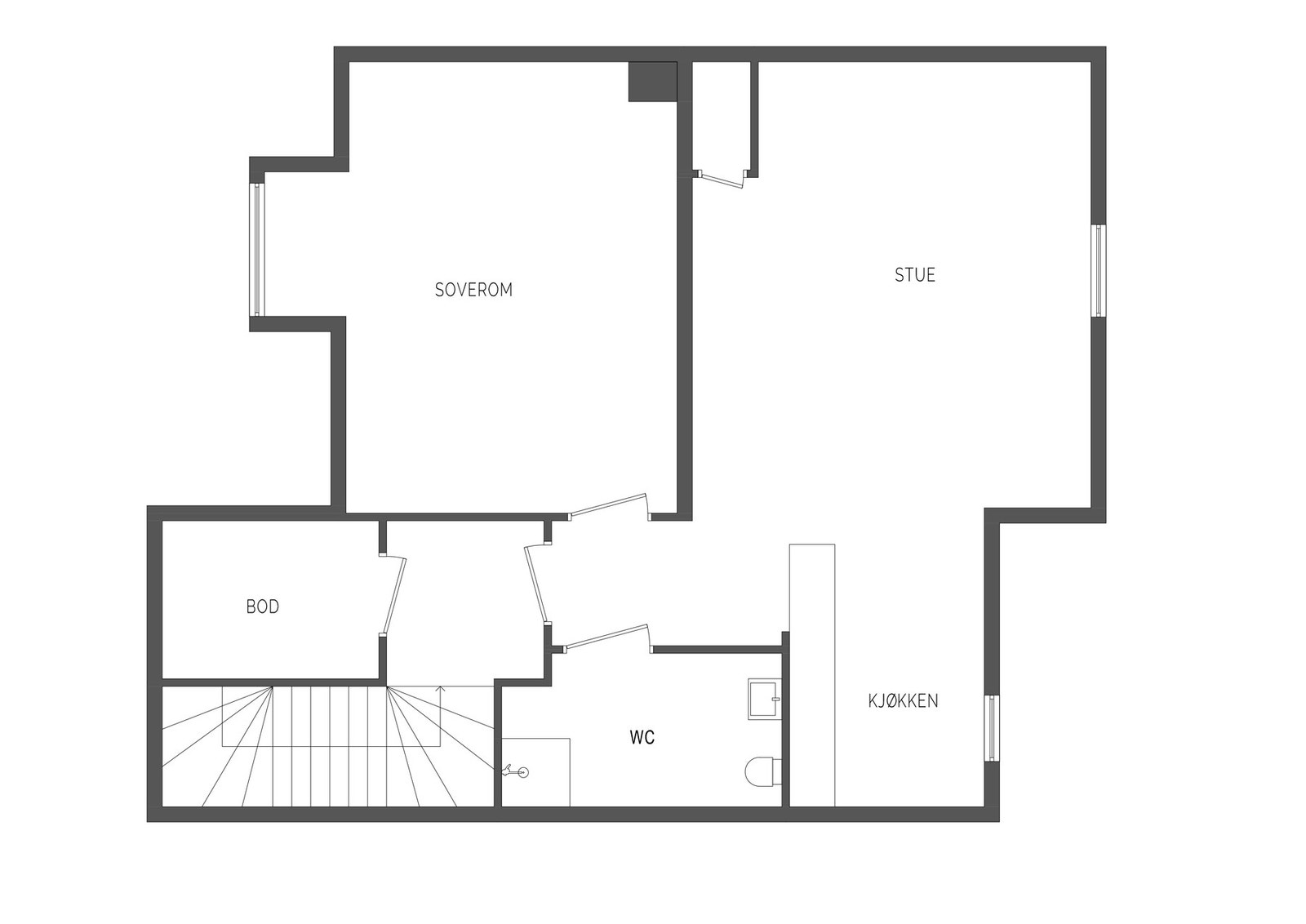 Plantegning loft Galleribilde