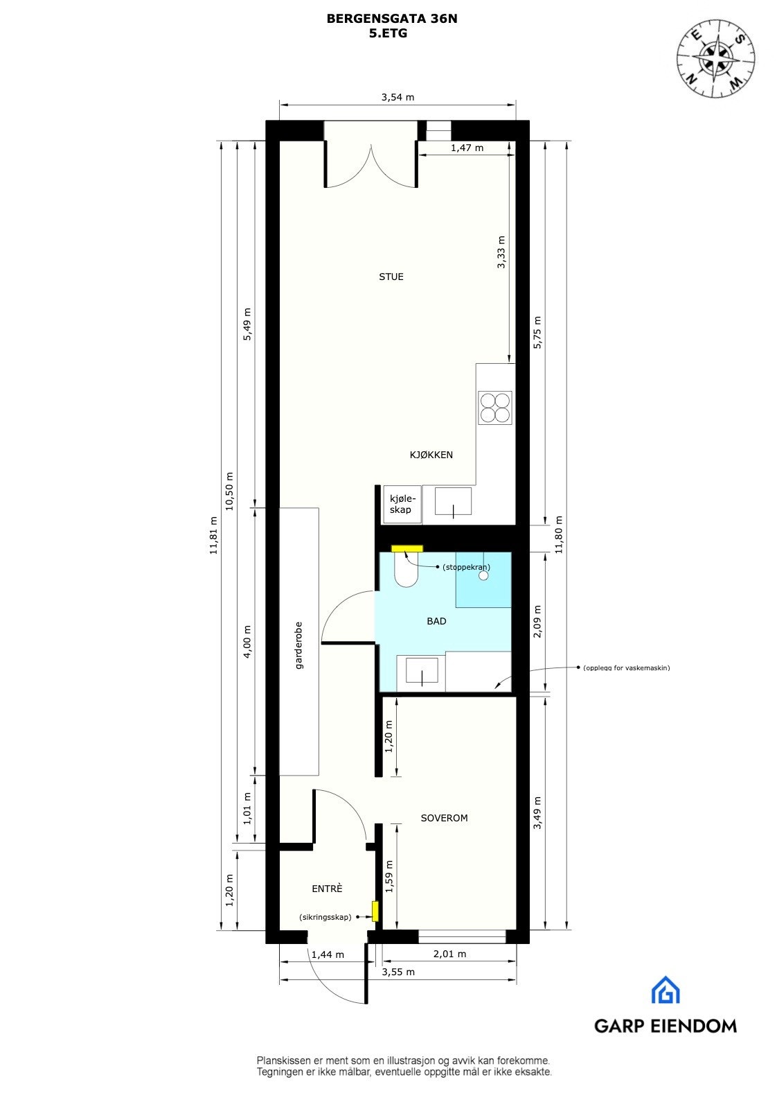 Plantegning Galleribilde