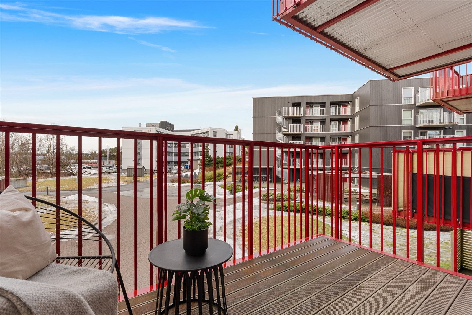 Flott balkong på 7.6 m². Galleribilde