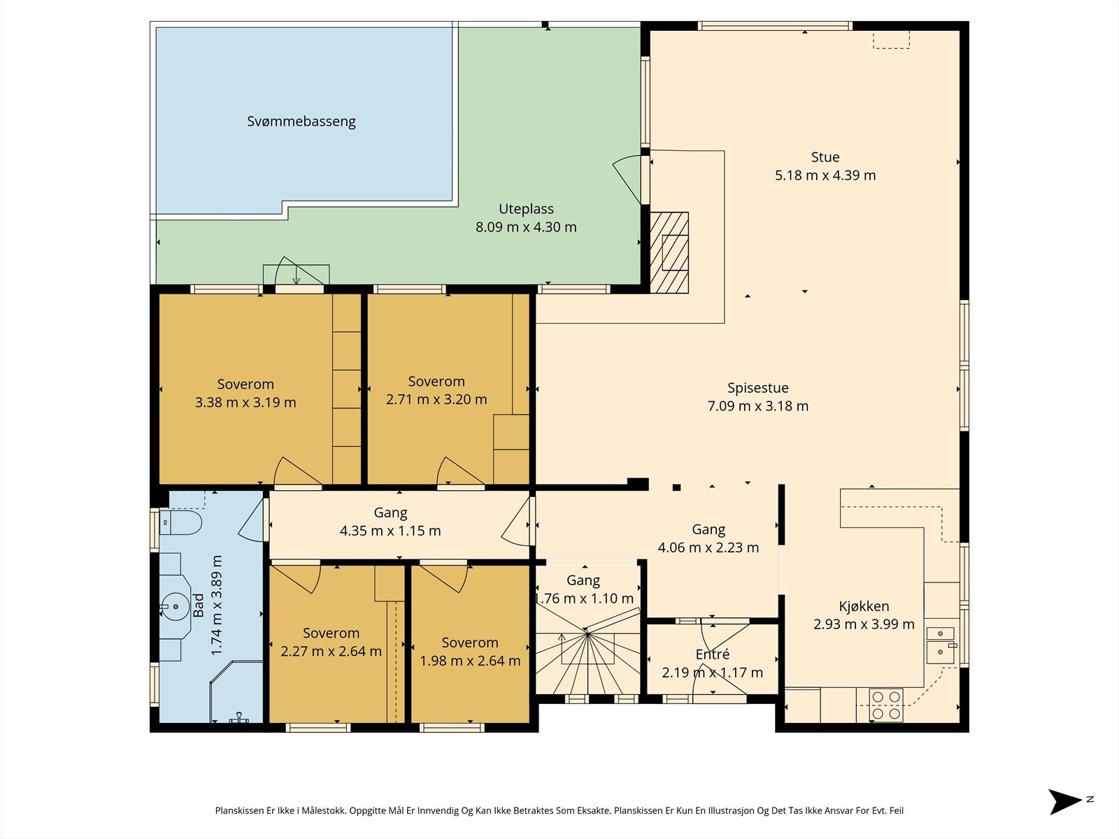 PLANTEGNING 1. ETASJE Galleribilde