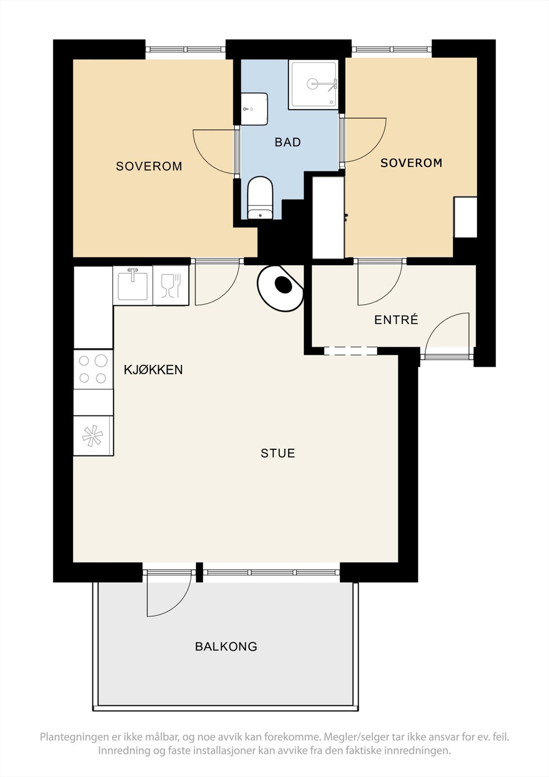 Planløsning 1. etasje Galleribilde