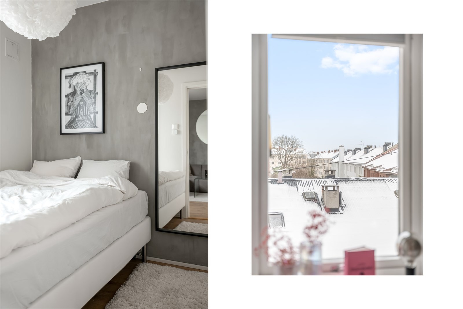 Soverommet får også rikelig med naturlig lysinslipp fra vinduet. Galleribilde