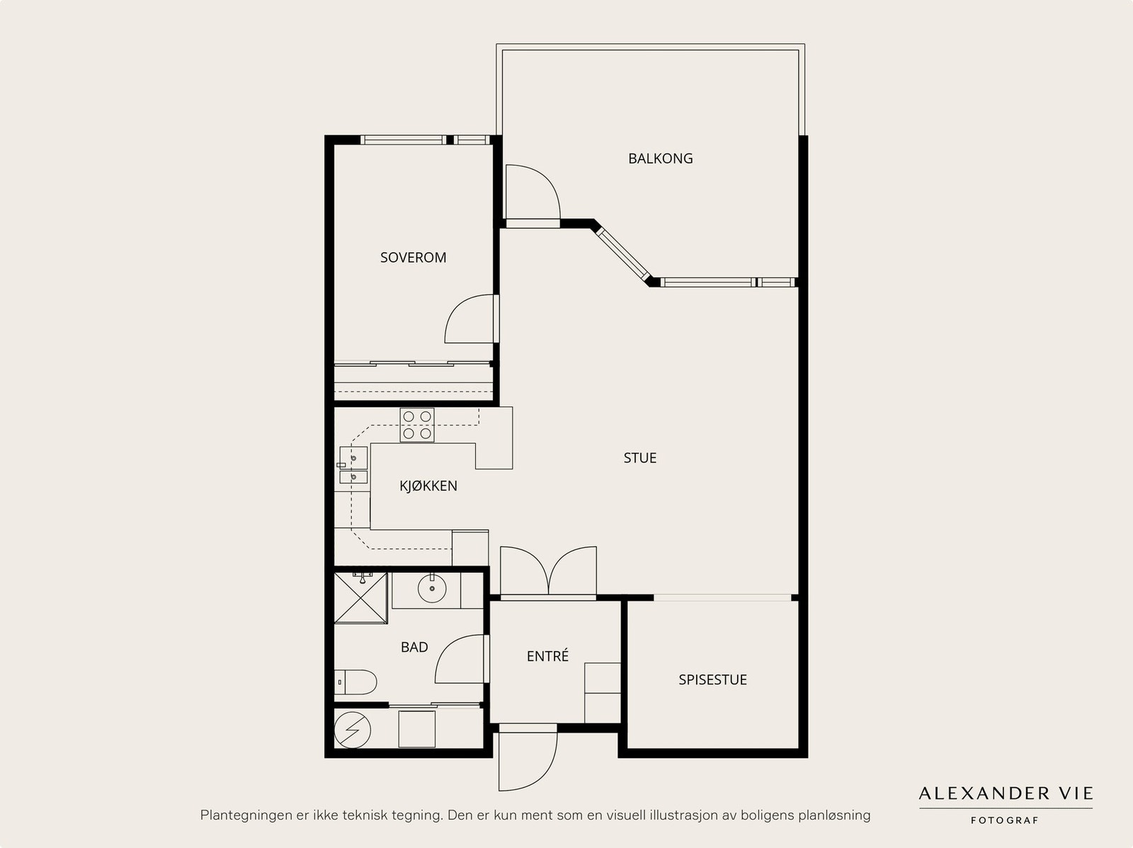 Planskisse 4. etasje. Galleribilde