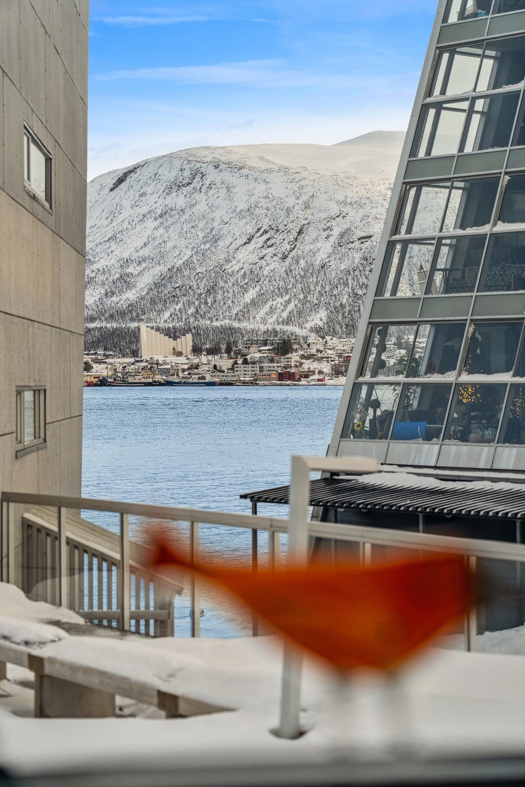 Flott utsikt fra soverommmet. Galleribilde