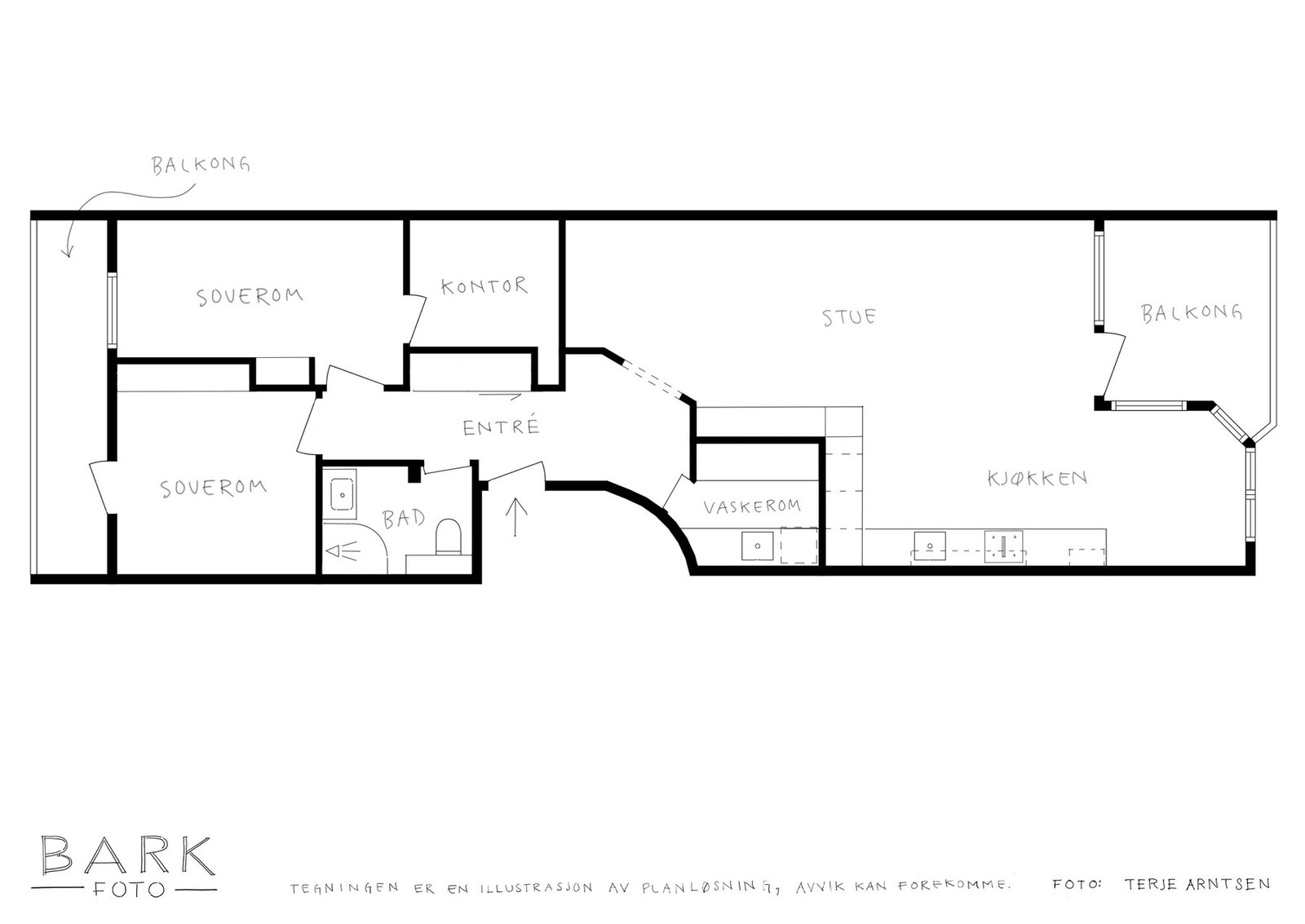 Plantegning 4.etasje. Galleribilde