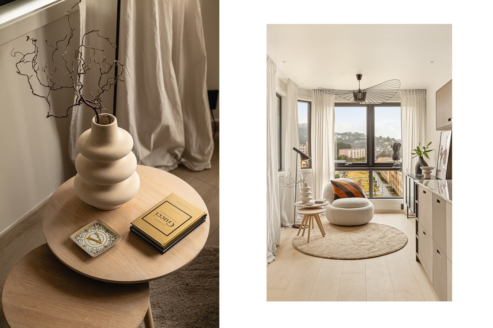 Stuedelen kan innredes med en koselig sofagruppe, sofabord og mediemøblement. Galleribilde