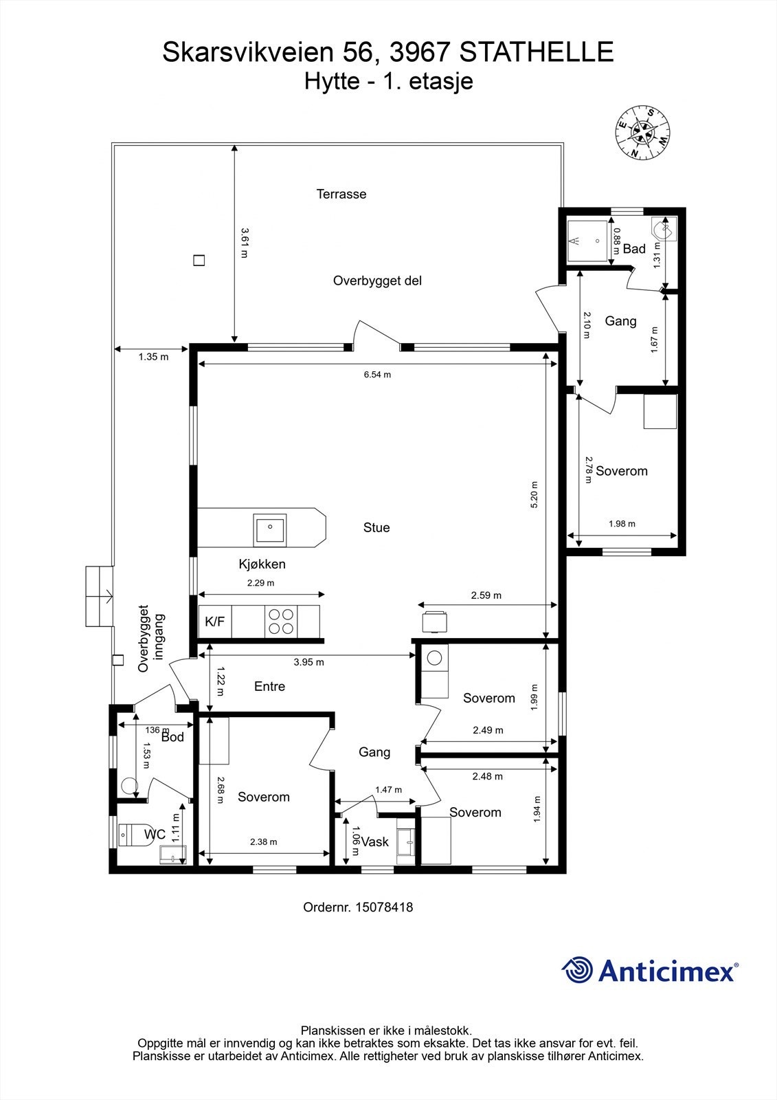 Plantegning Galleribilde