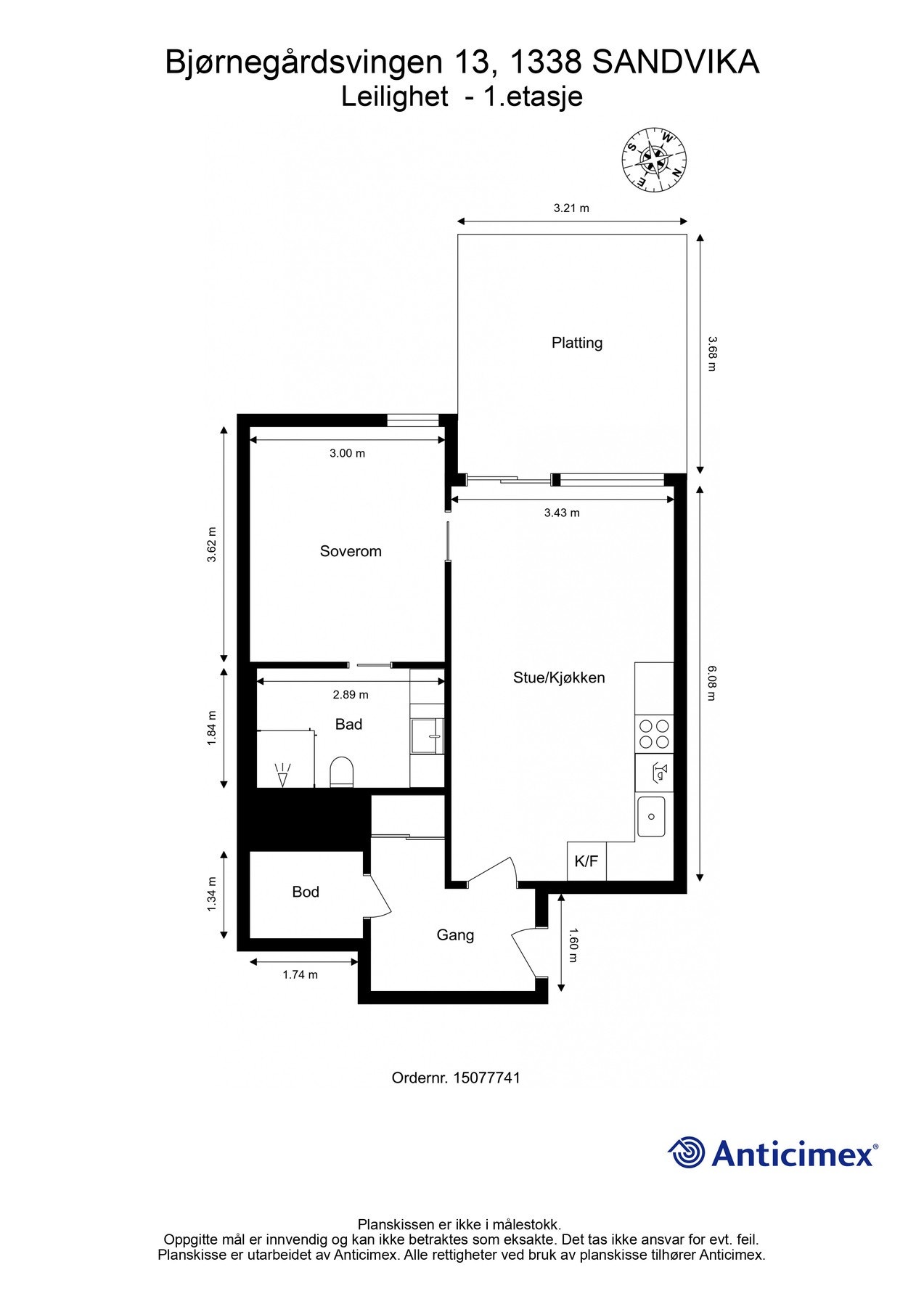 Plantegning 1. etasje. Galleribilde