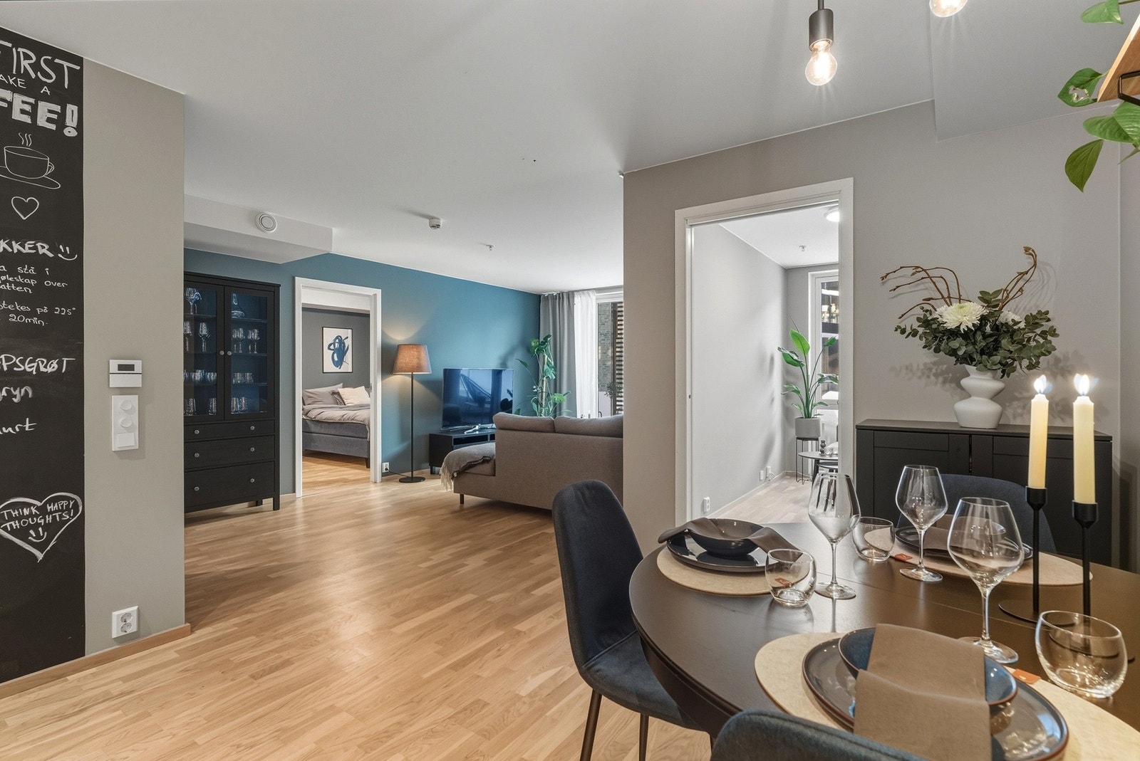 Leiligheten har en godt utnyttet planløsning Galleribilde