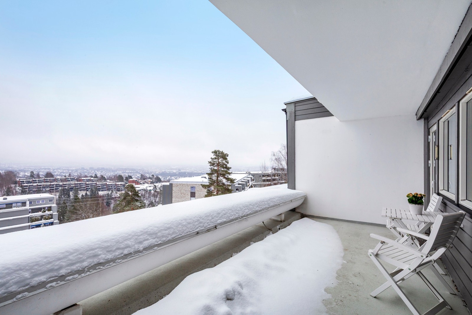 Her kan du nyte morgenkaffen med fantastisk utsikt over Oslo by. Galleribilde