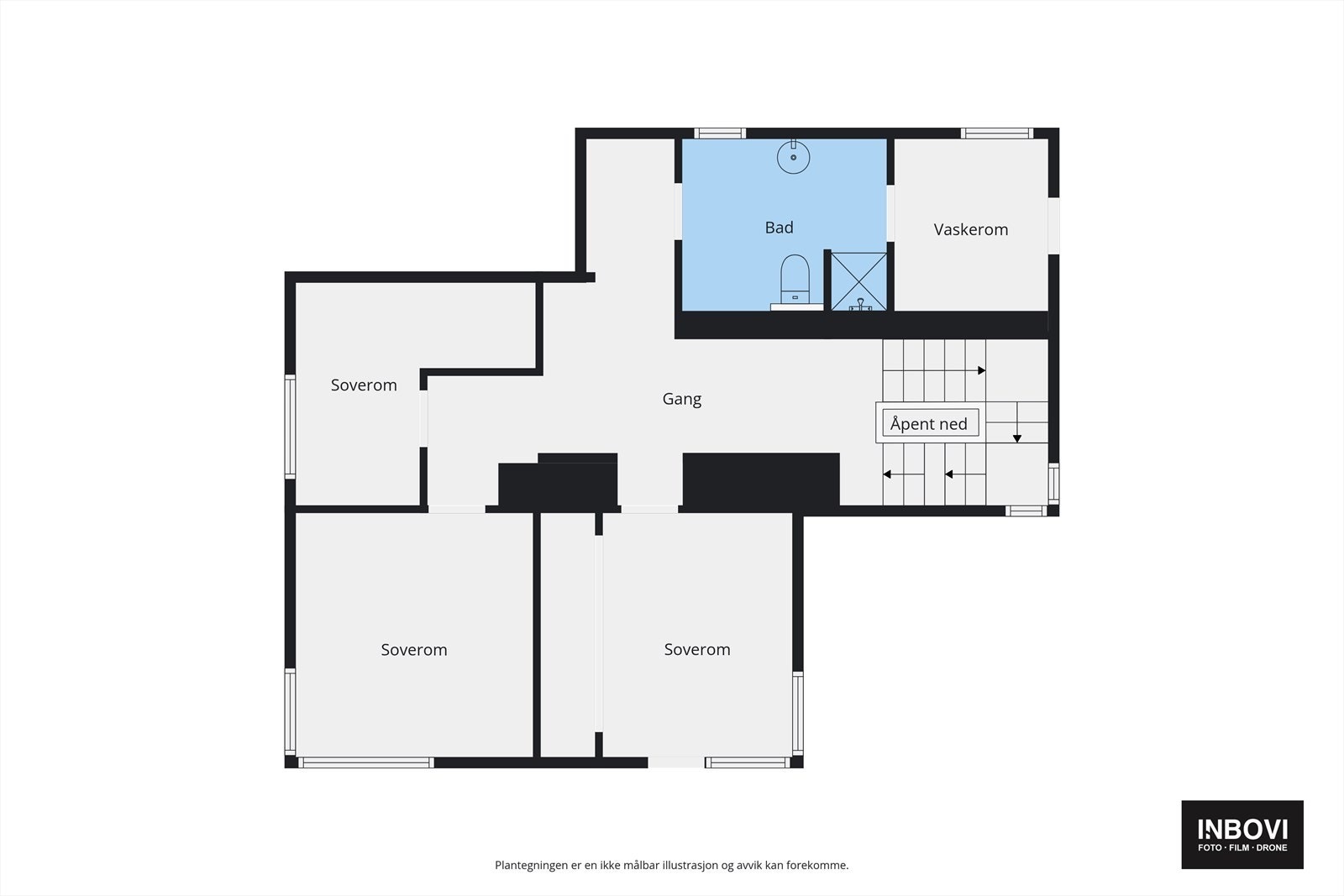 Plantegning 1.etg Galleribilde