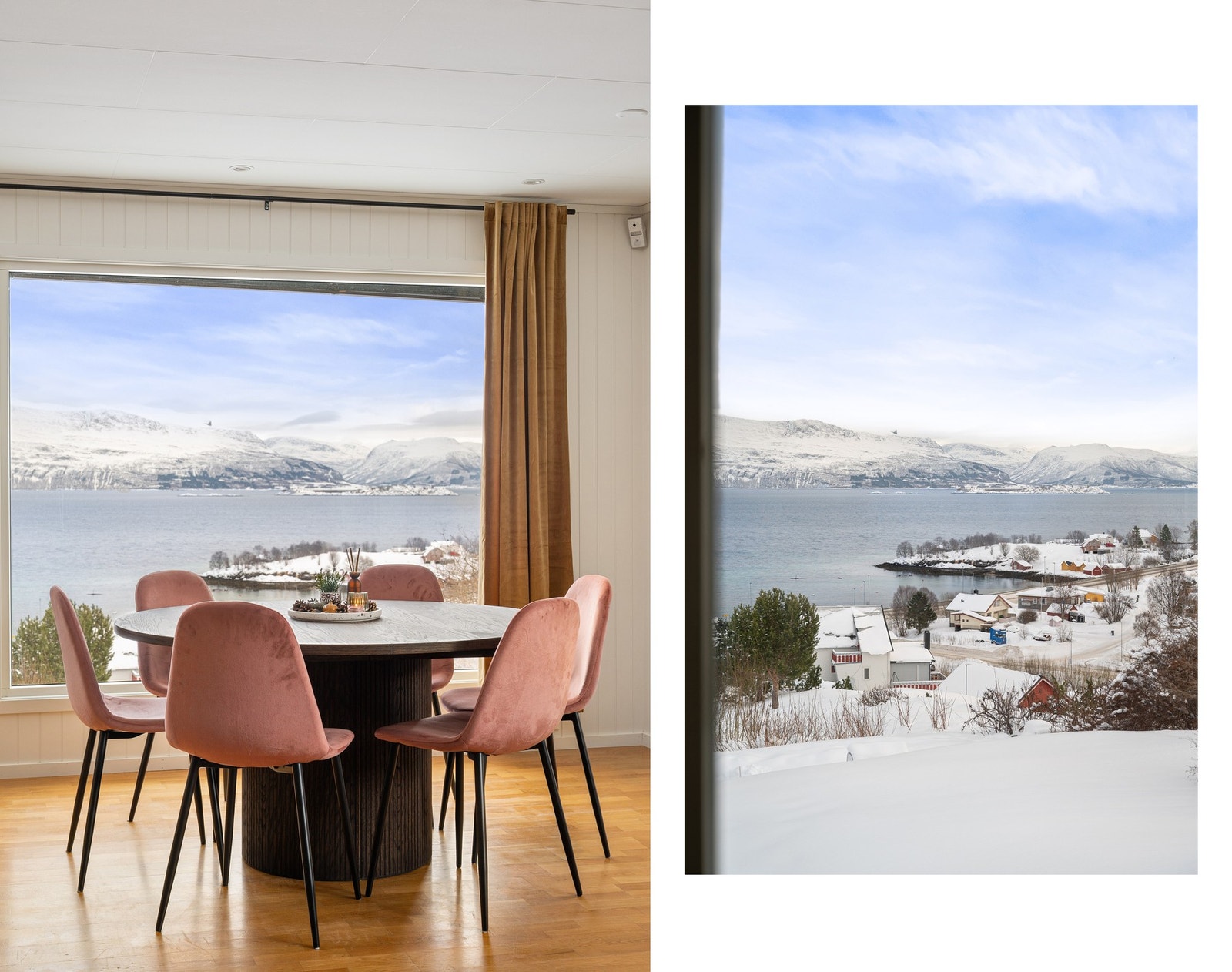 Eiendommen ligger høyt i terrenget med strålende utsikt over fjorden! Galleribilde