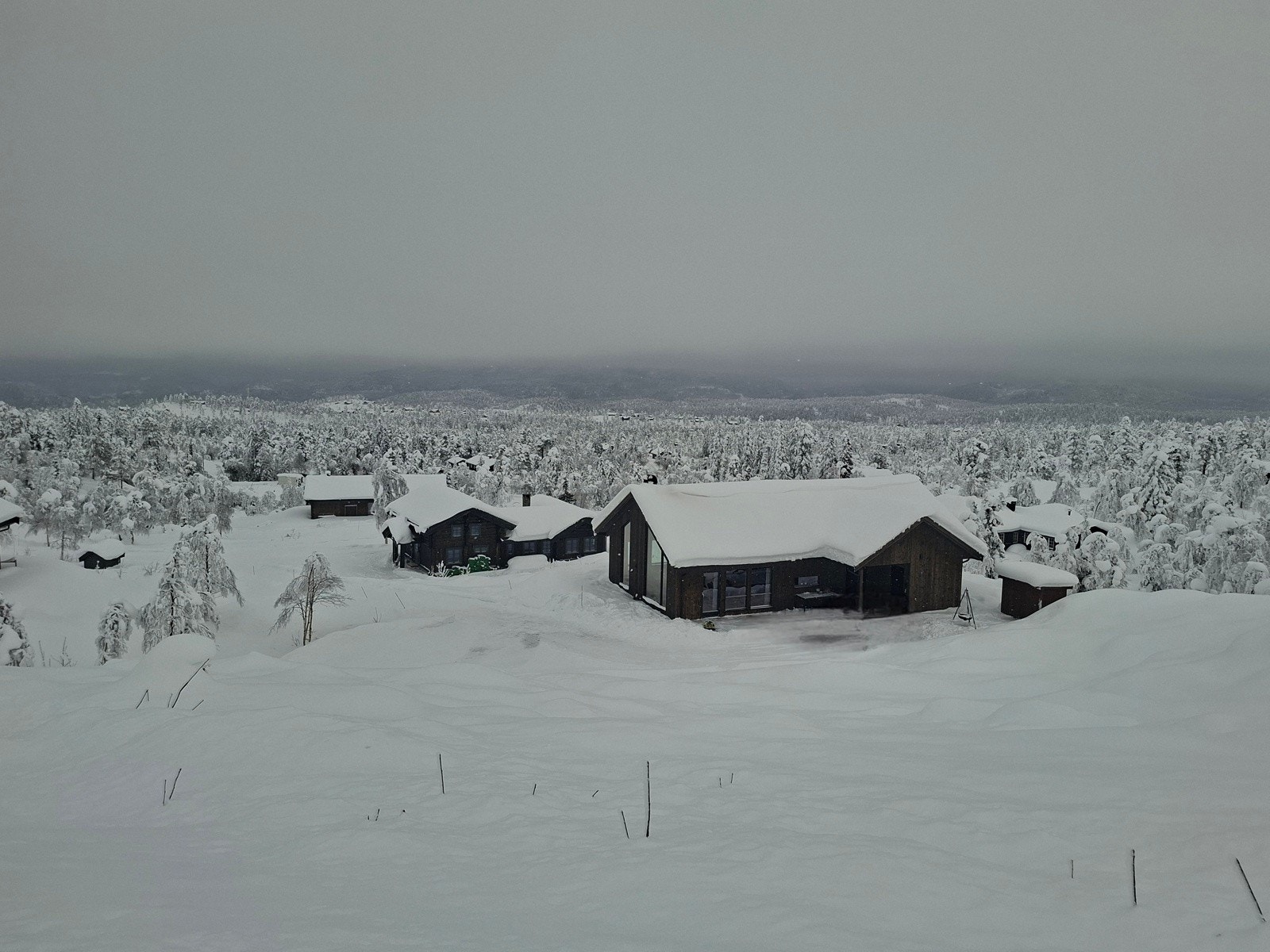 Vinterbilde som selger selv har tatt. Galleribilde