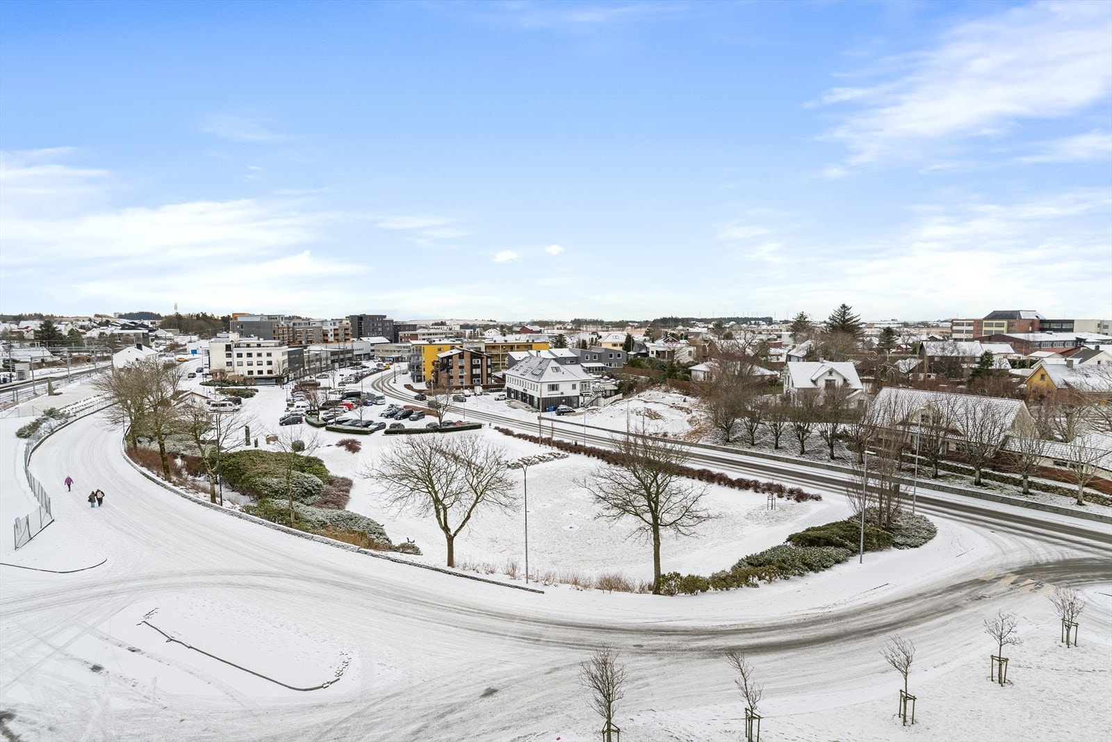 Fin utsikt over Nærbø sentrum Galleribilde