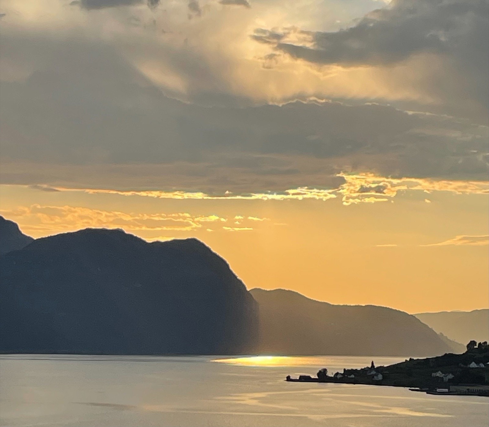 Flotte solnedgangar frå balkongen Galleribilde
