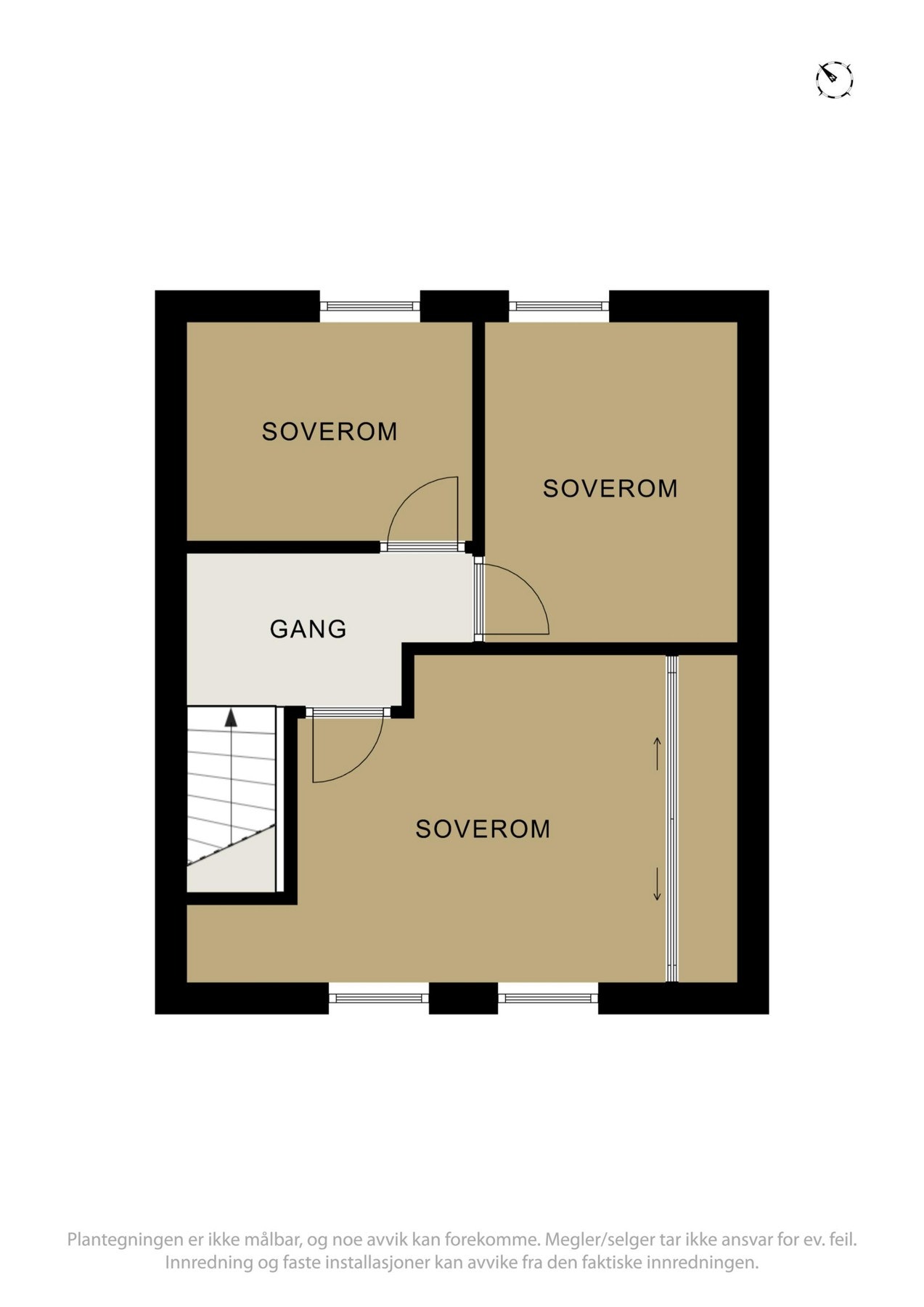 Planskisse loft. Galleribilde