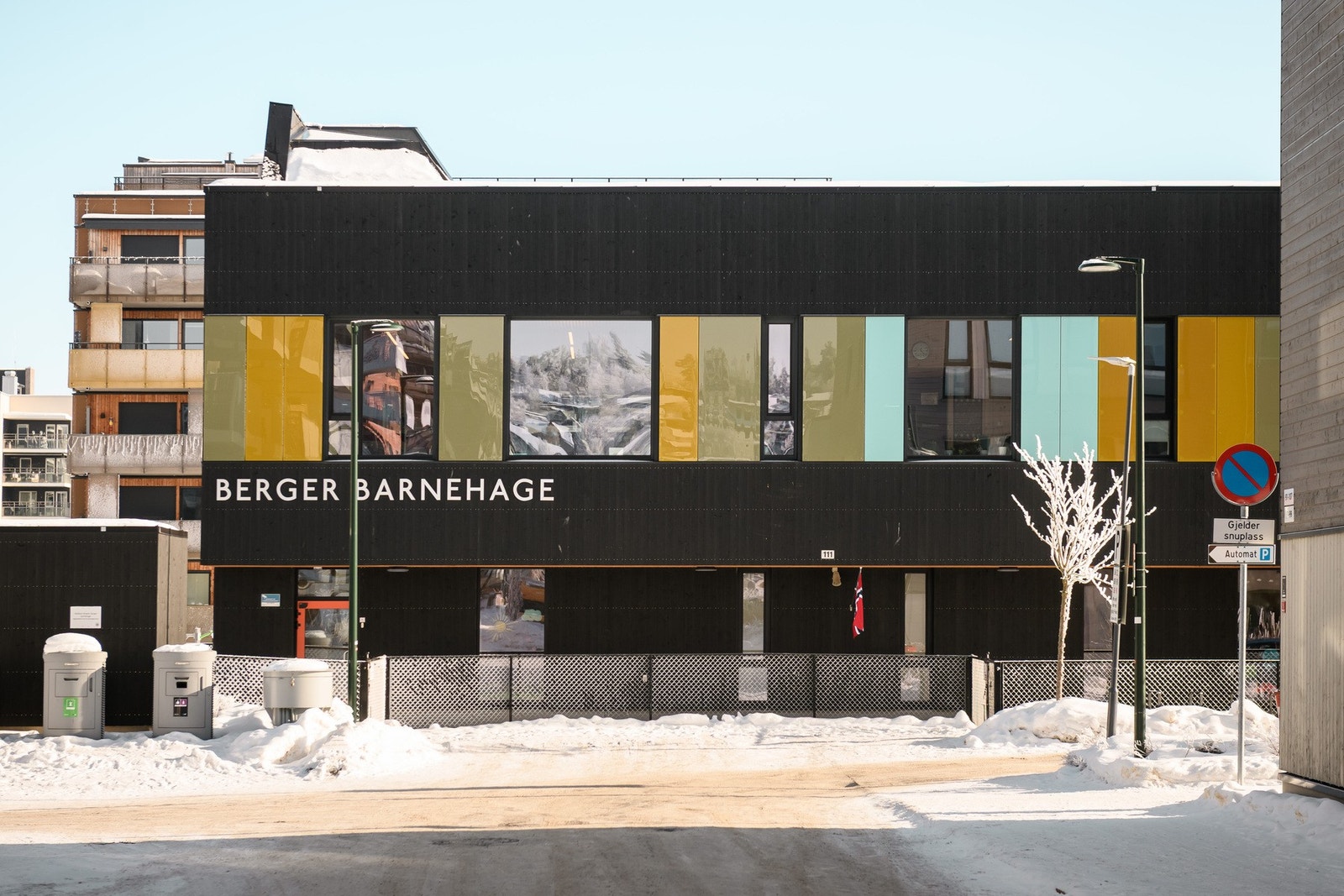 Berger barnehage ligger ca. 80 meter fra boligen. Galleribilde