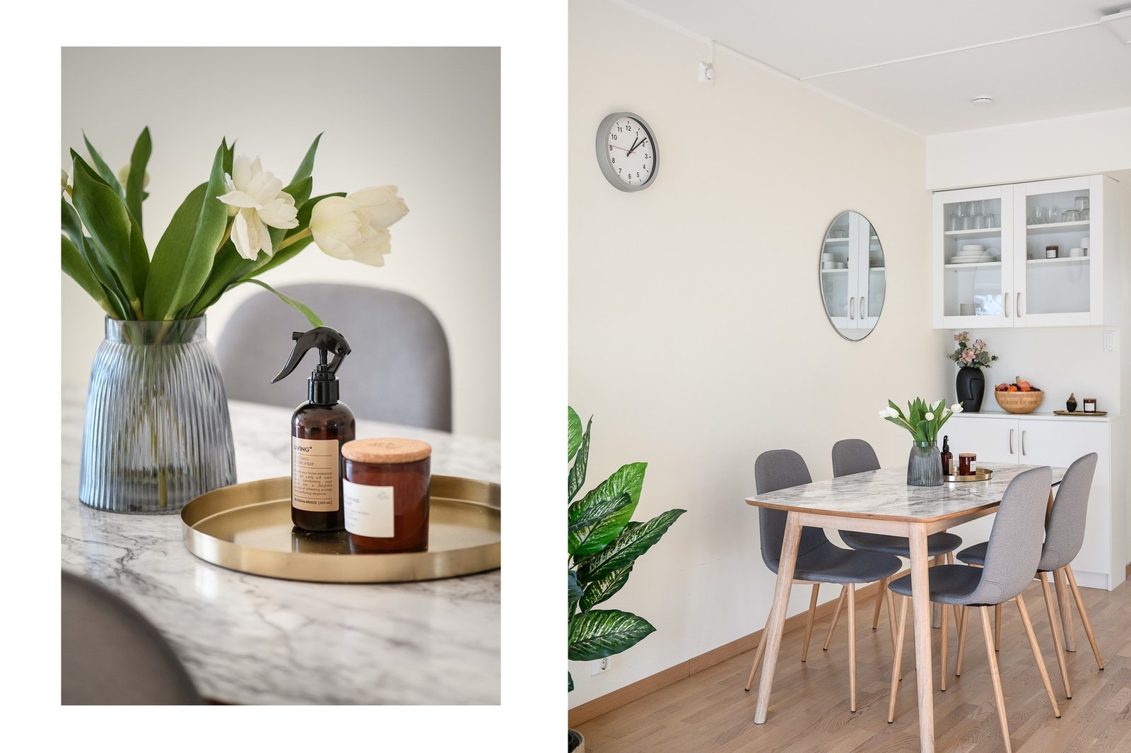 Nærheten mellom kjøkkenet og spiseplassen gjør serveringen enkel. Galleribilde